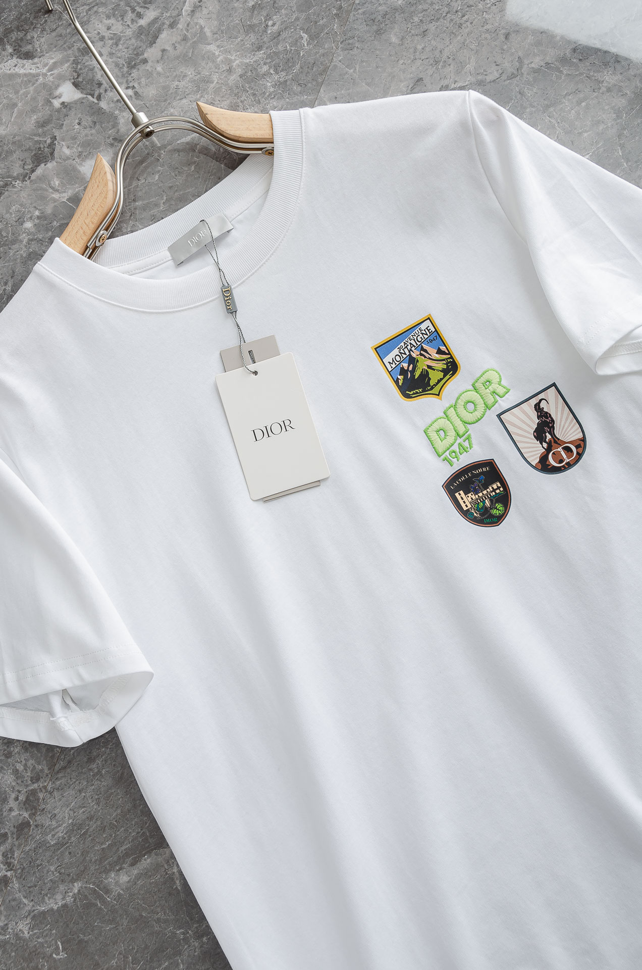 Dior迪奥 2026SS最新客供进口长绒棉男士圆领短袖T恤衫#定织定染100%长绒棉，最大程度的给你带