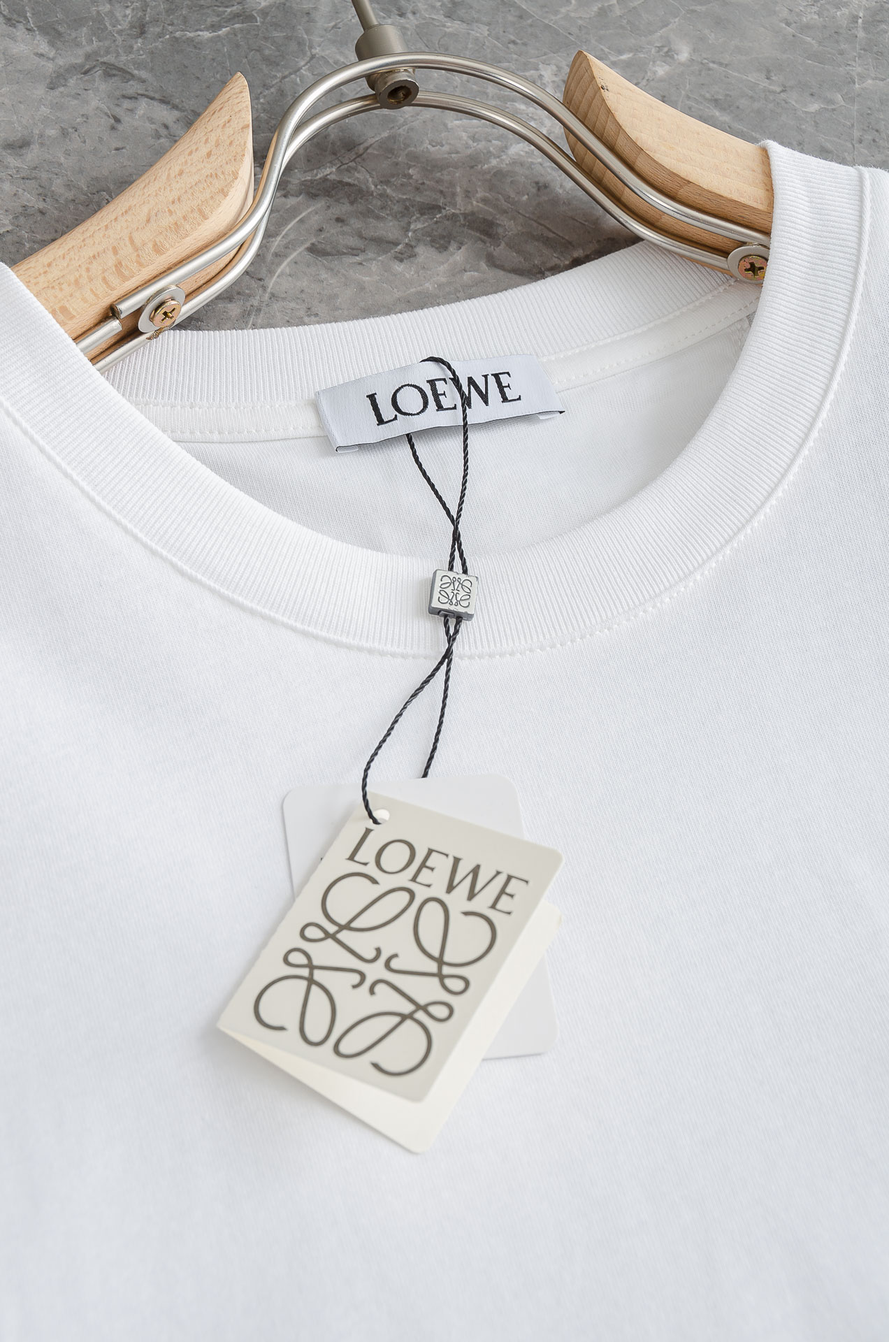 LOEWE罗意威2026SS最新客供进口长绒棉男士圆领短袖T恤衫#定织定染100%长绒棉，最大程度的给你