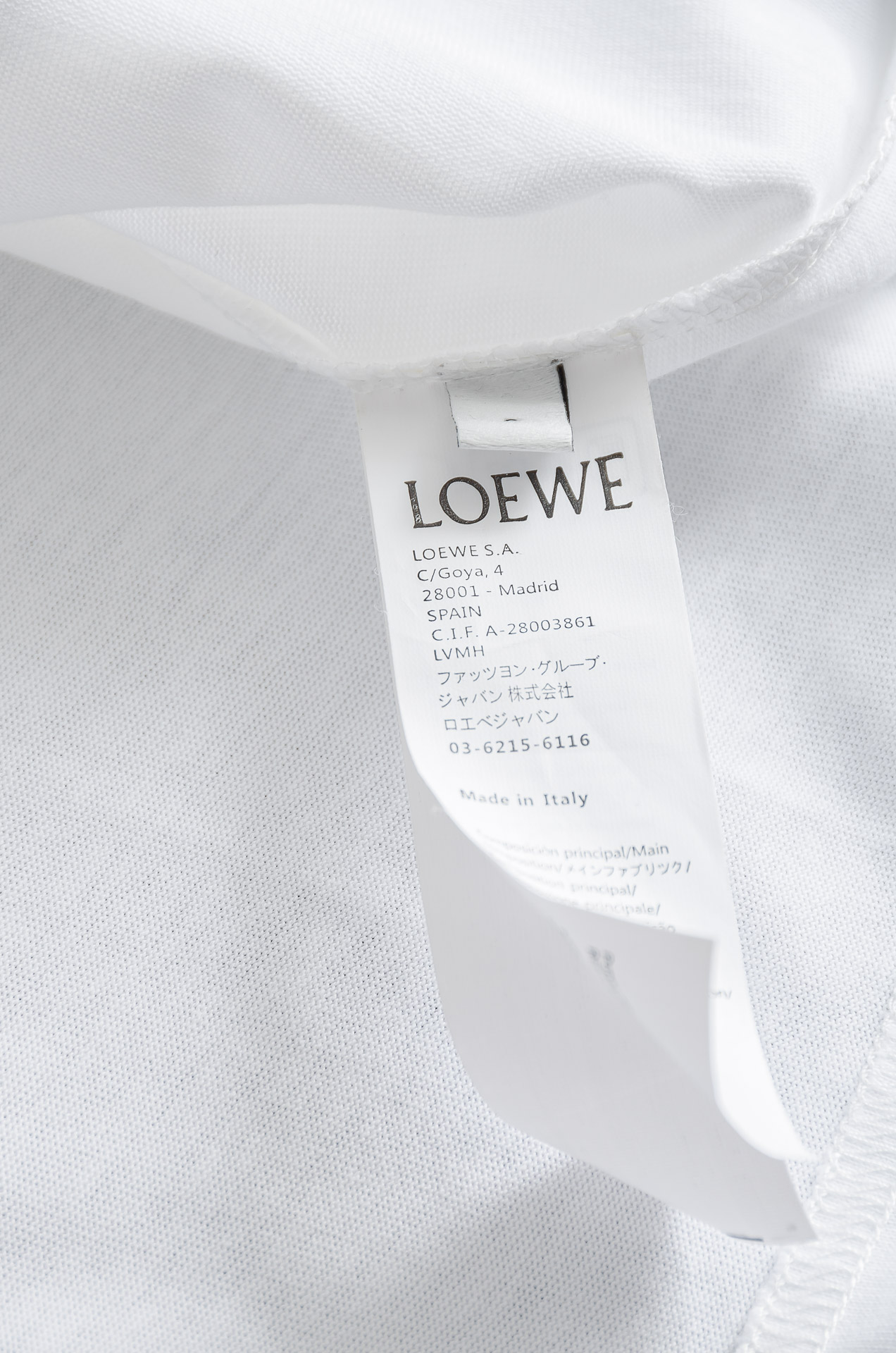 LOEWE罗意威2026SS最新客供进口长绒棉男士圆领短袖T恤衫#定织定染100%长绒棉，最大程度的给你