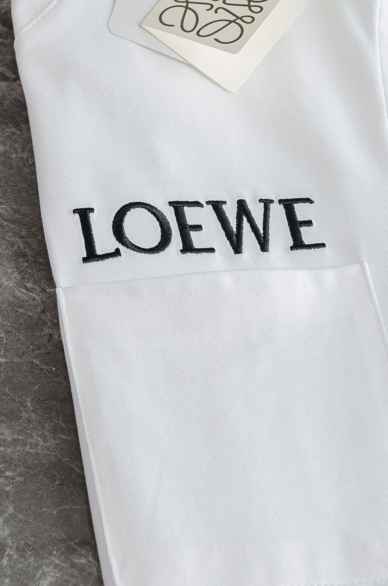 LOEWE罗意威2026SS最新客供进口长绒棉男士圆领短袖T恤衫#定织定染100%长绒棉，最大程度的给你