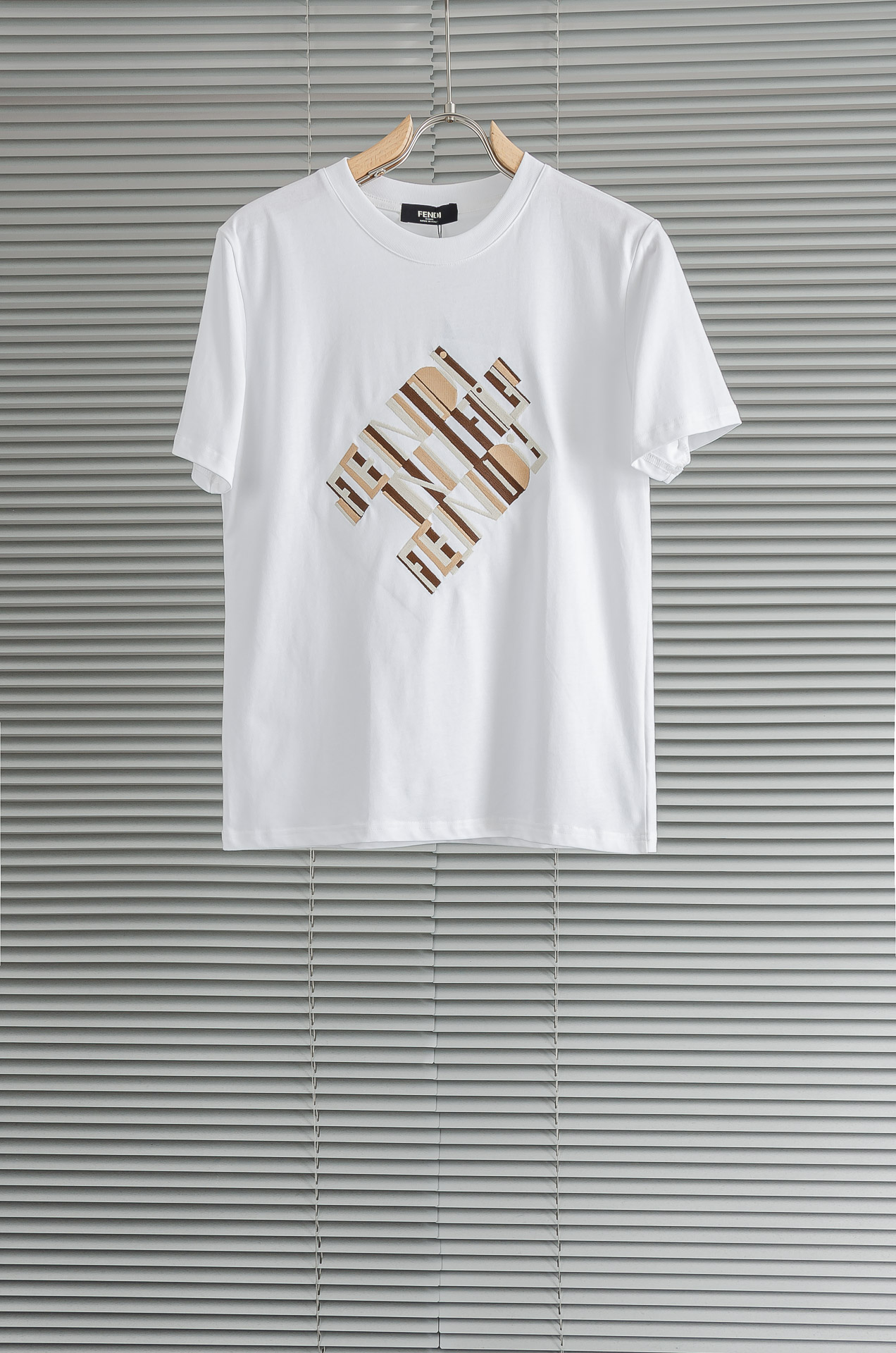 FENDI芬迪2026SS最新客供进口长绒棉男士圆领短袖T恤衫#定织定染100%长绒棉，最大程度的给你带