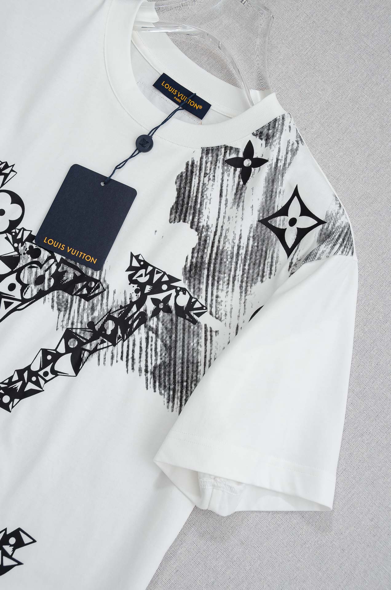 LV 2026SS时尚潮人必备男士休闲圆领短袖T恤衫#设计理念潮流前卫与尚可持续，选用客供进口100%棉