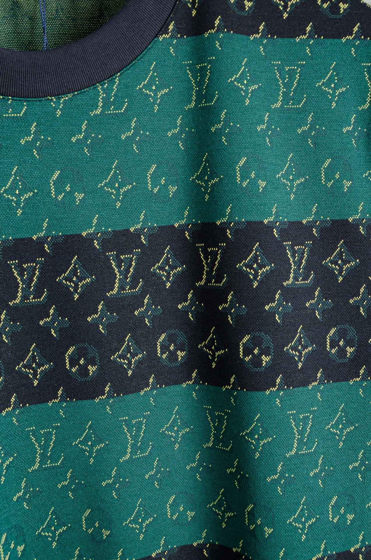 LOUIS VUITTON SS26 圆领短袖印花图案T恤 #本款短袖圆领衫以全幅 Monogram H