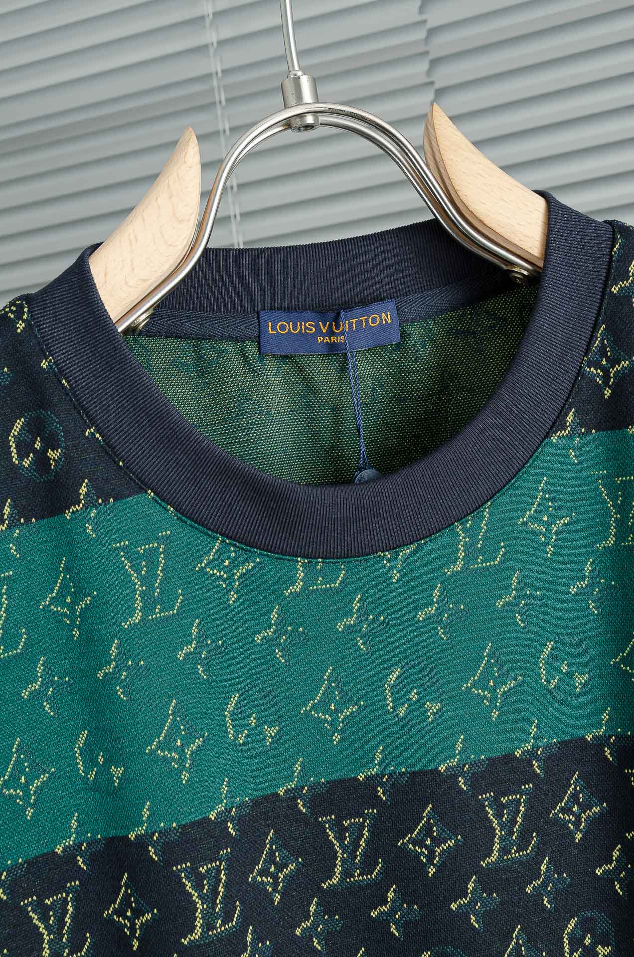 LOUIS VUITTON SS26 圆领短袖印花图案T恤 #本款短袖圆领衫以全幅 Monogram H