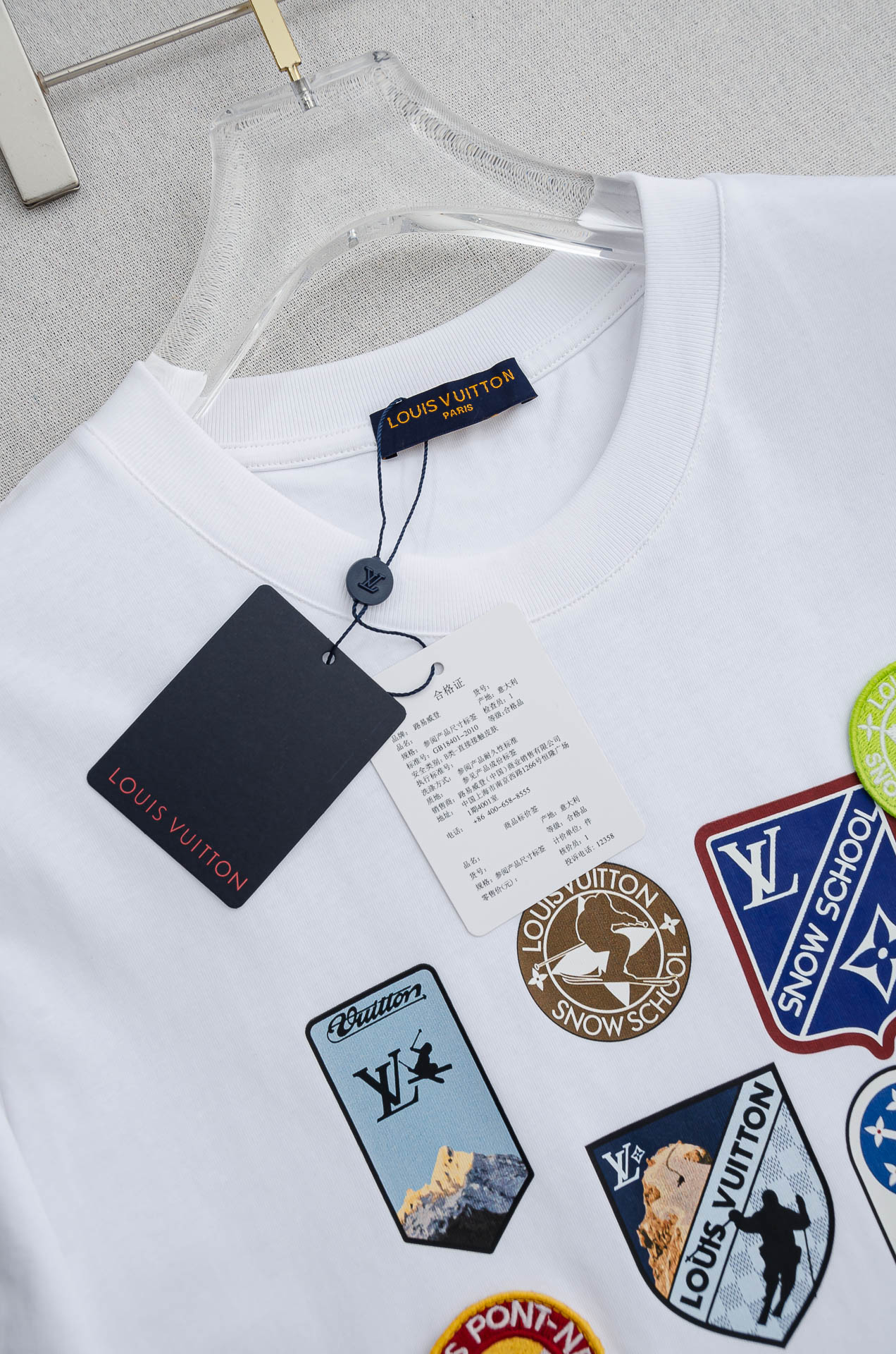 LV 2026SS时尚潮人必备男士休闲圆领短袖T恤衫#设计理念潮流前卫与尚可持续，选用客供进口100%棉