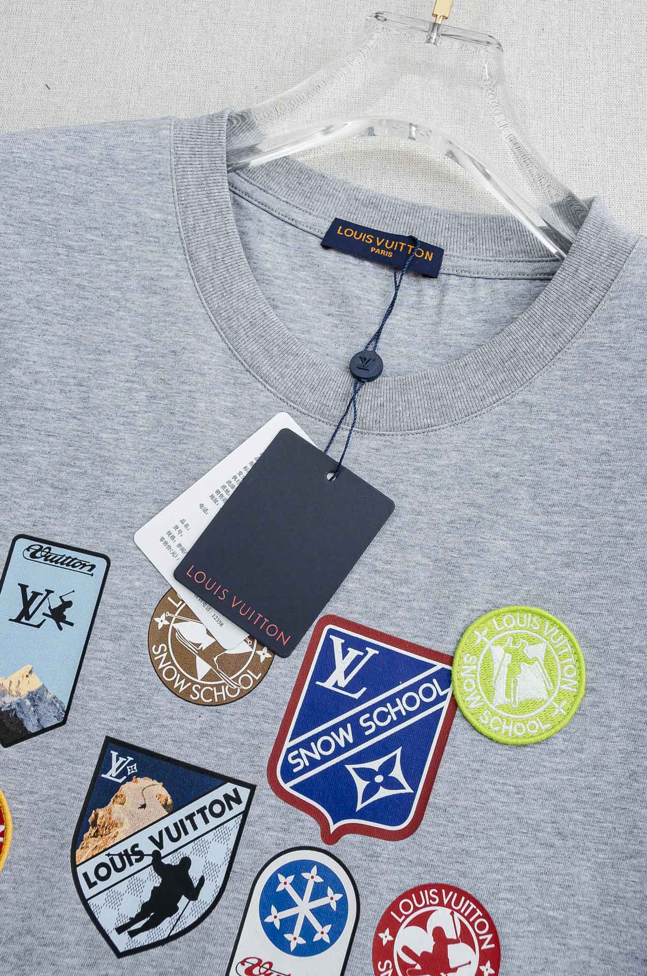 LV 2026SS时尚潮人必备男士休闲圆领短袖T恤衫#设计理念潮流前卫与尚可持续，选用客供进口100%棉