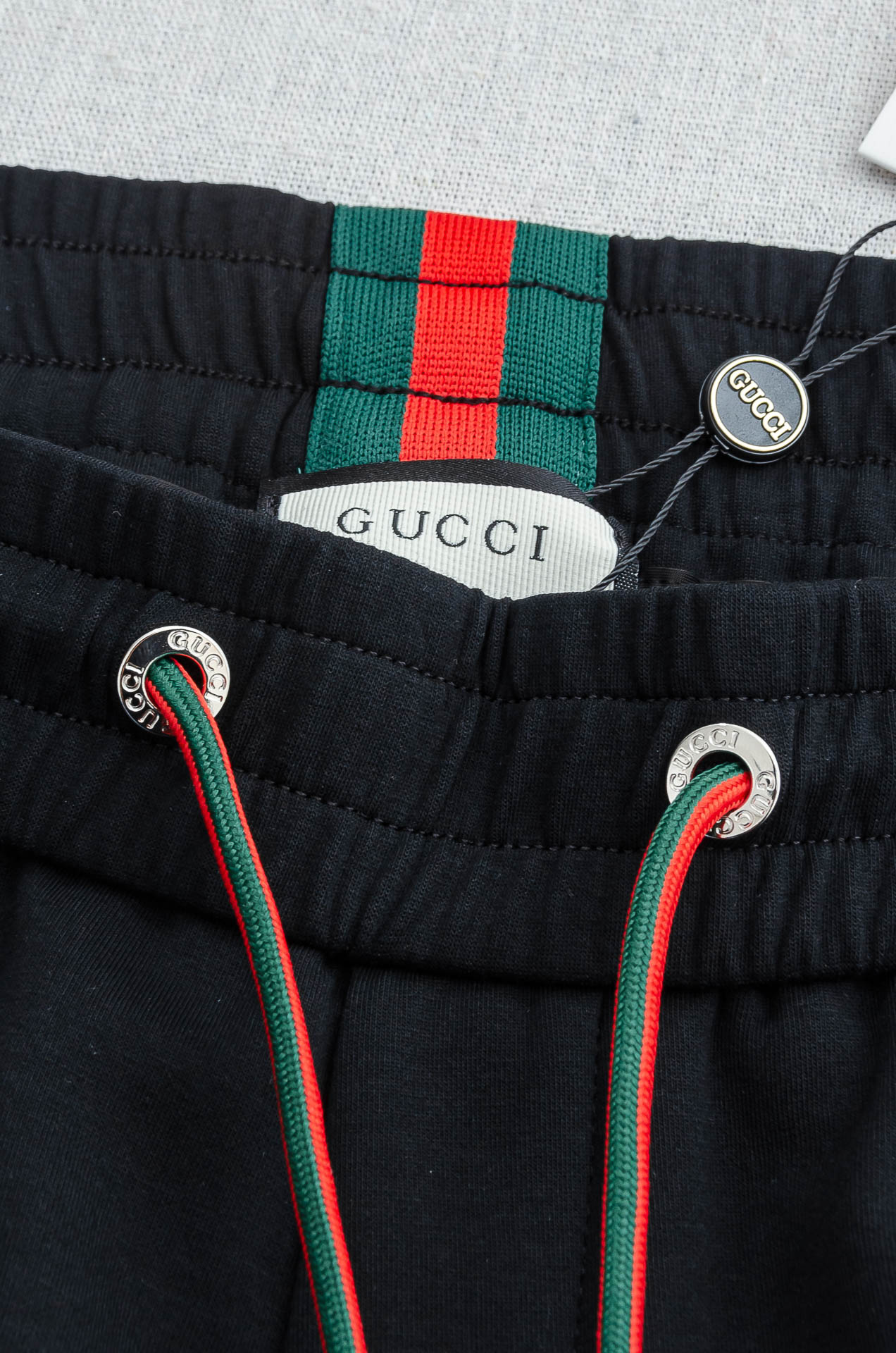 Gucci古驰 26FW最新款精梳棉混纺挺括有型自带筋骨感抗皱性极强四面弹力包容性好弹力松紧腰搭配抽绳设