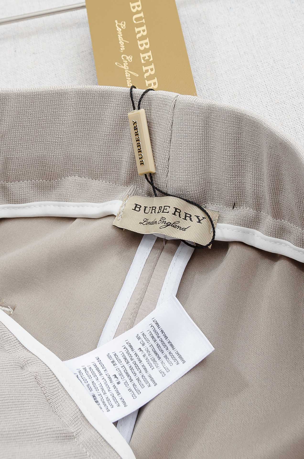 Burberry巴宝莉 26FW最新款精梳棉混纺挺括有型自带筋骨感抗皱性极强四面弹力包容性好弹力松紧腰搭