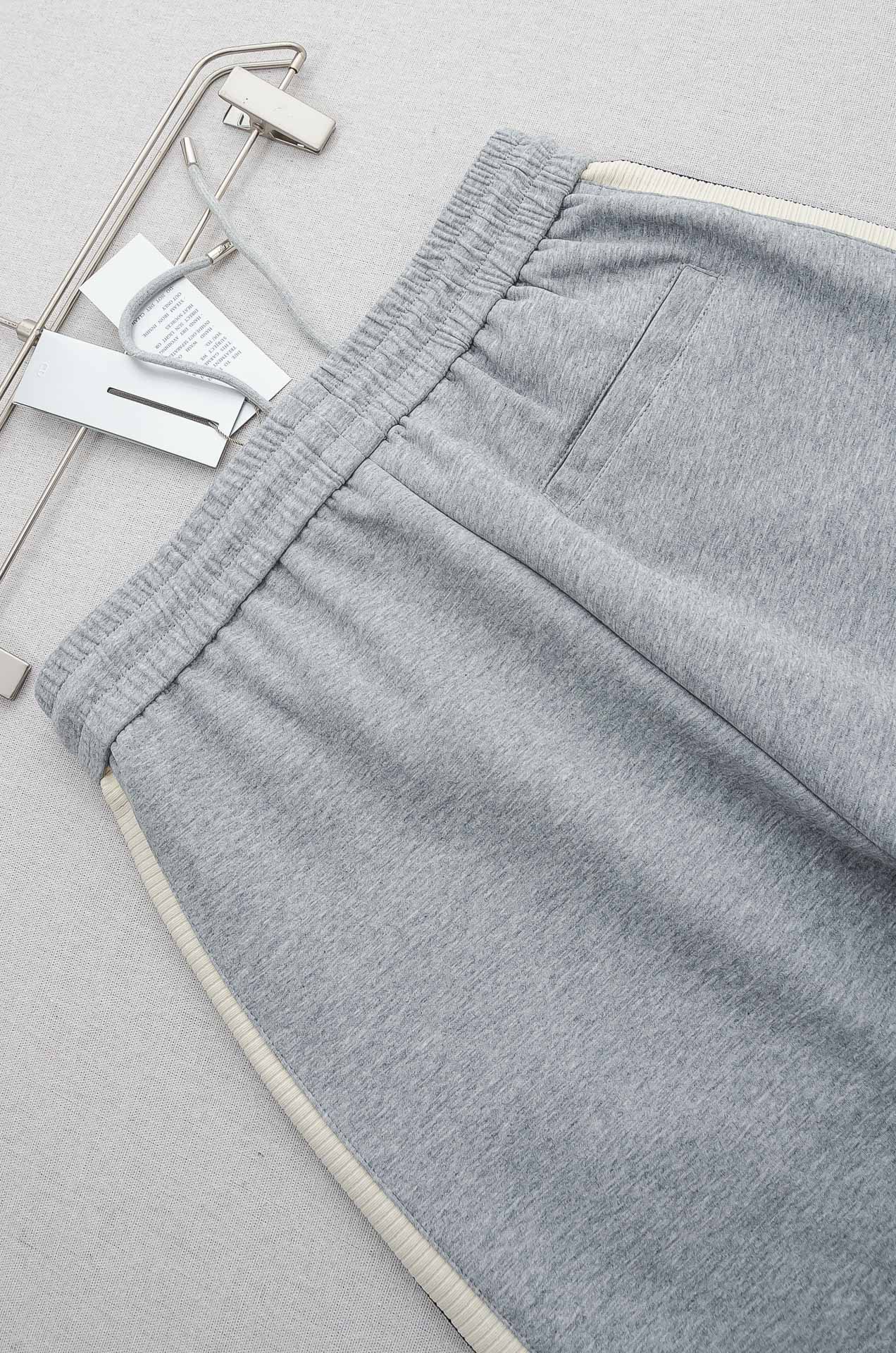 Dior迪奥26FW最新款精梳棉混纺挺括有型自带筋骨感抗皱性极强四面弹力包容性好弹力松紧腰搭配抽绳设计直