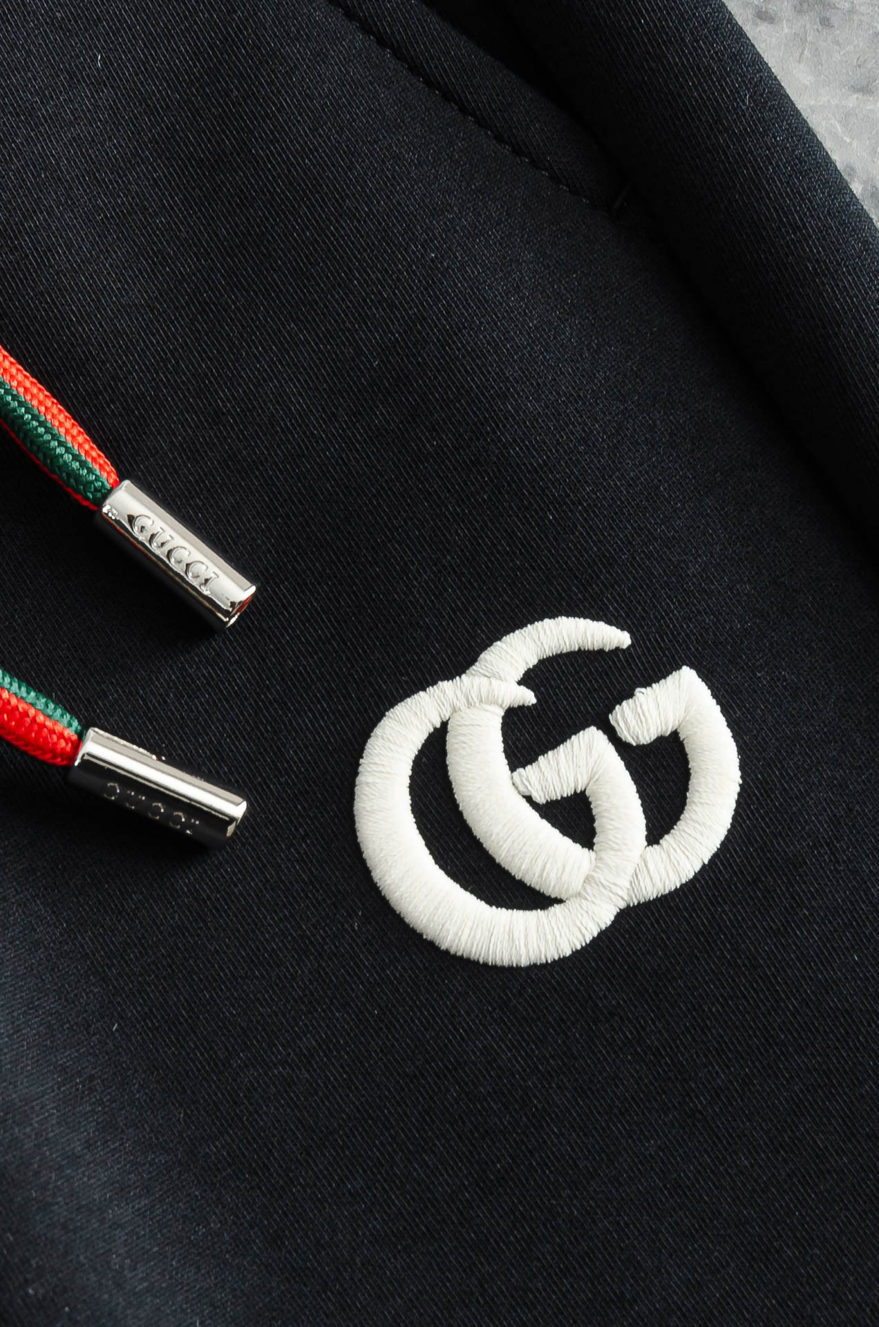 Gucci古驰26FW最新款精梳棉混纺挺括有型自带筋骨感抗皱性极强四面弹力包容性好弹力松紧腰搭配抽绳设计