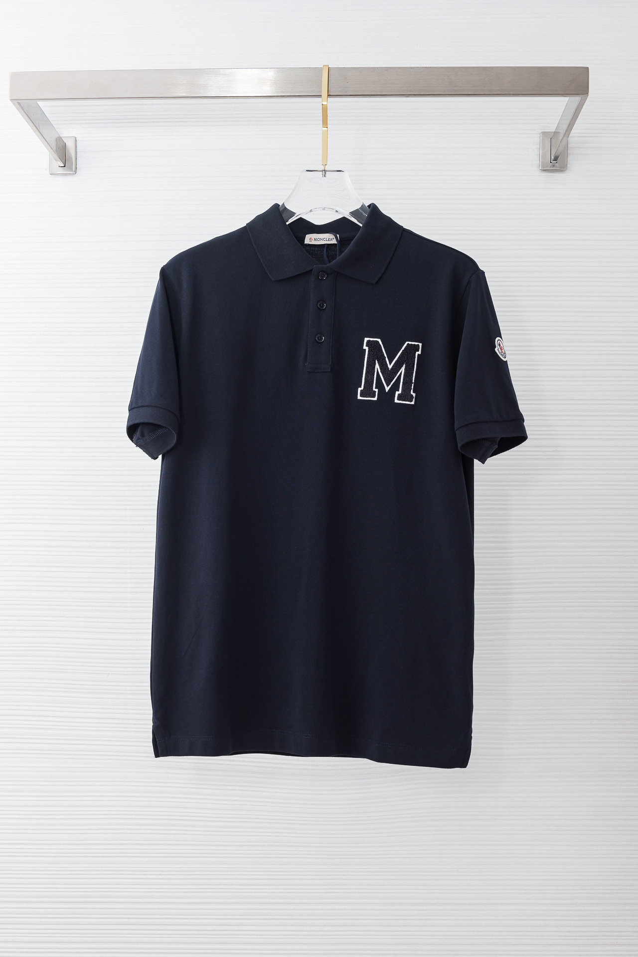 MONC*LER蒙口 2026ss男士商务休闲纯色翻领短袖POLO衫#客供进口100%珠地棉面料，甄选上