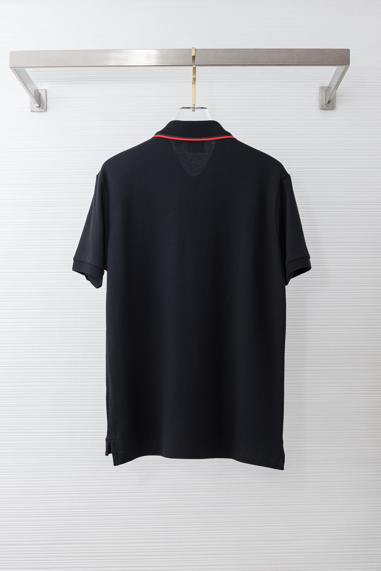 Burberry巴宝莉 2026//男士商务休闲纯色翻领短袖POLO衫#客供进口100%珠地棉面料，甄选