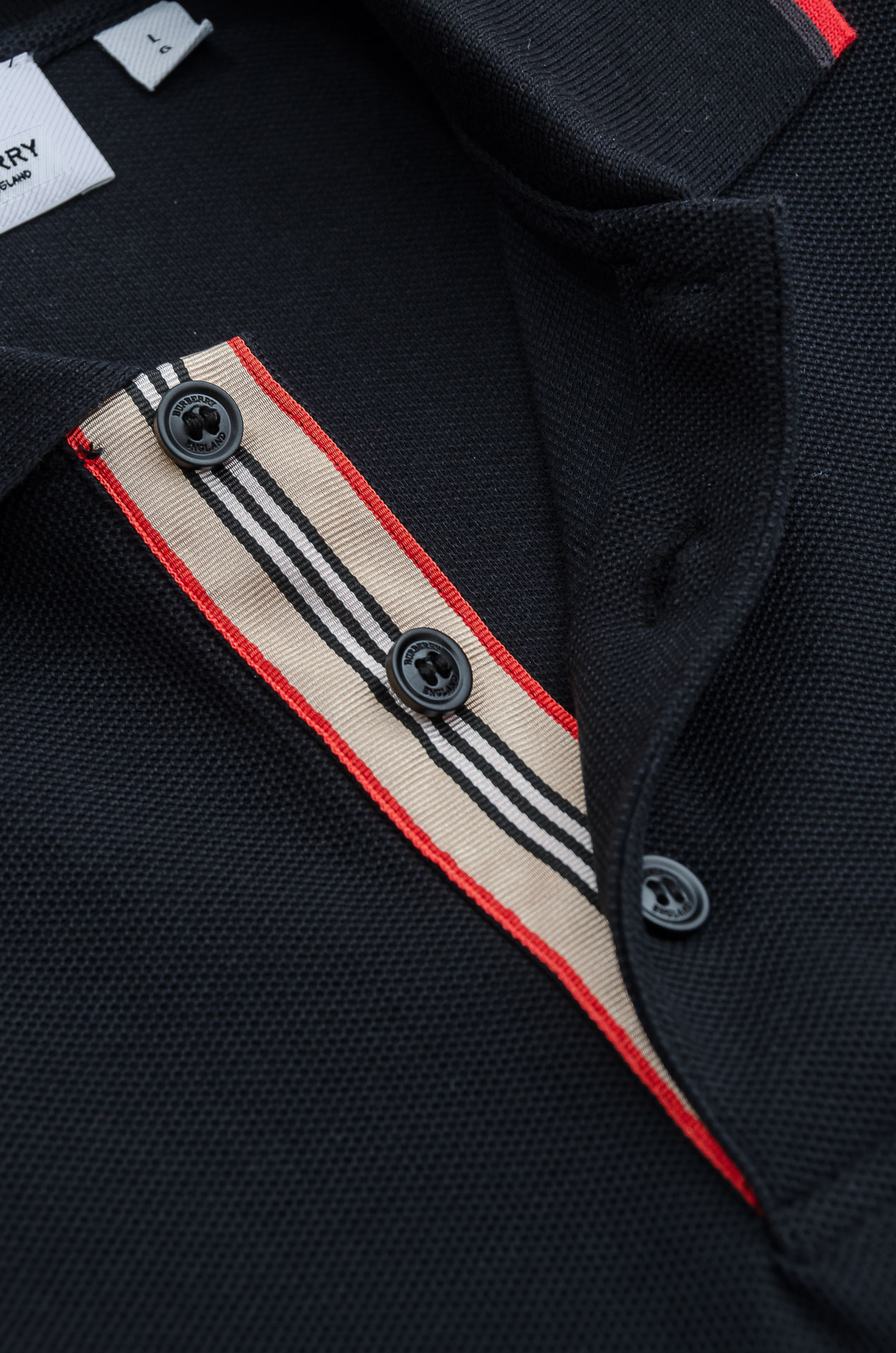 Burberry巴宝莉 2026//男士商务休闲纯色翻领短袖POLO衫#客供进口100%珠地棉面料，甄选