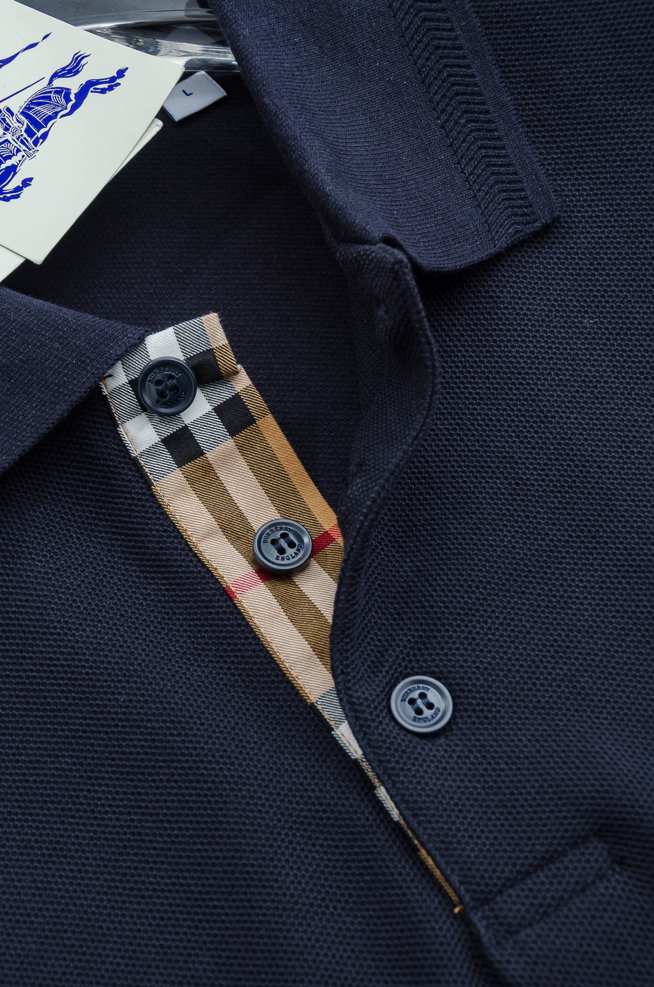 Burberry巴宝莉 2026//男士商务休闲纯色翻领短袖POLO衫#客供进口100%珠地棉面料，甄选