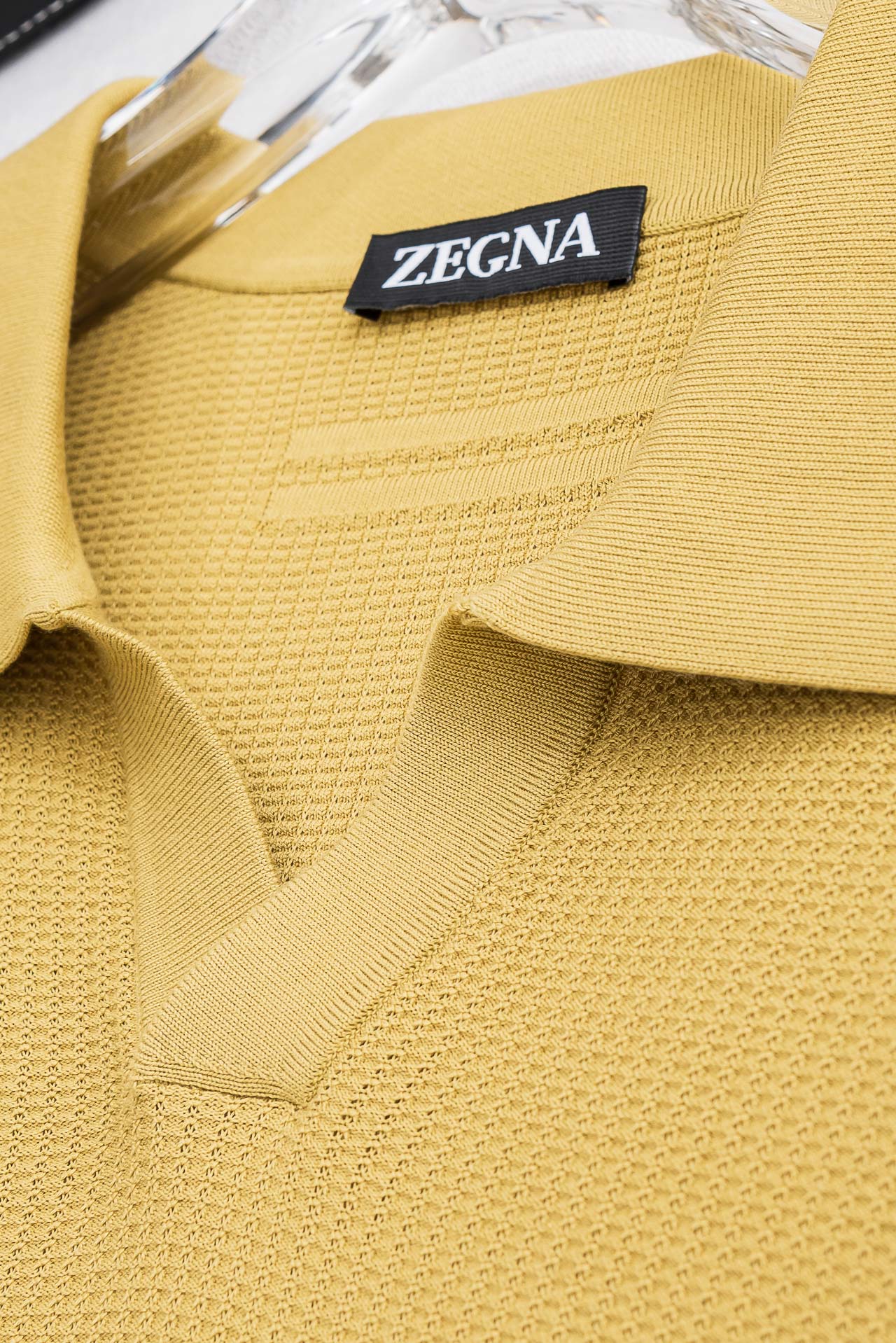 杰尼亚zegna2026春夏新款 桑蚕丝混纺男士针织短袖衫！采用5.5%蚕丝+65.2％莱赛尔天丝+29