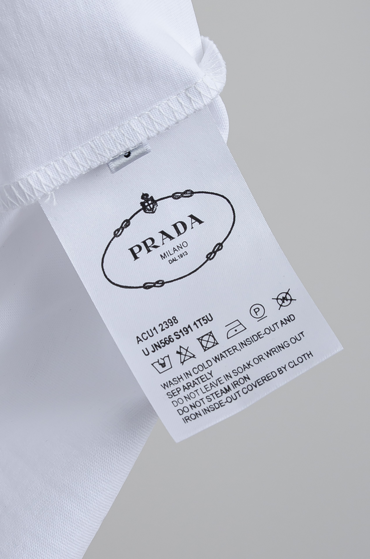 ☀️☀️ Prada普拉达2026SS最新客供进口长绒棉立体剪裁男士圆领短袖T恤衫#定织定染100%长绒