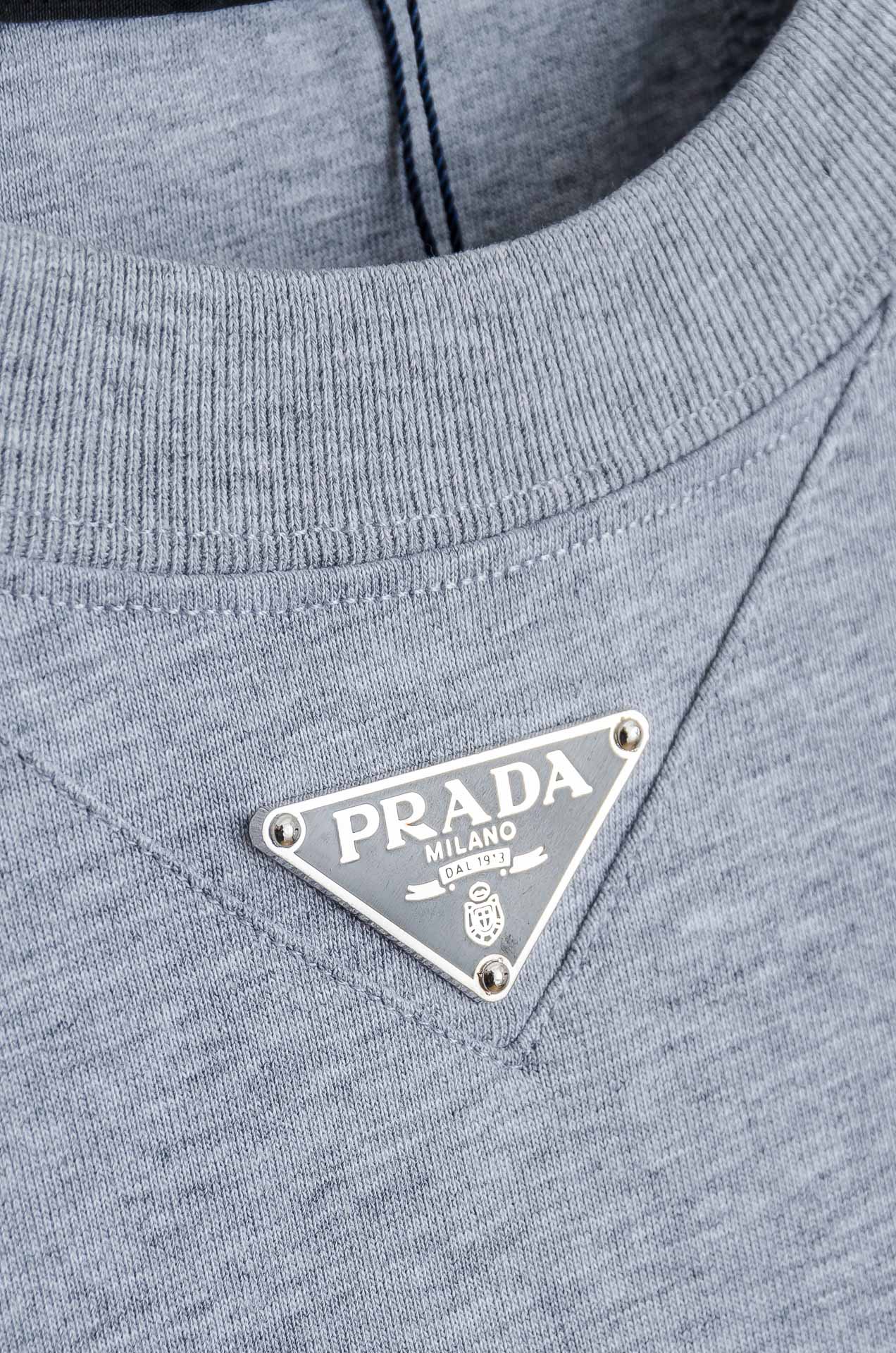 ☀️☀️ Prada普拉达2026SS最新客供进口长绒棉立体剪裁男士圆领短袖T恤衫#定织定染100%长绒
