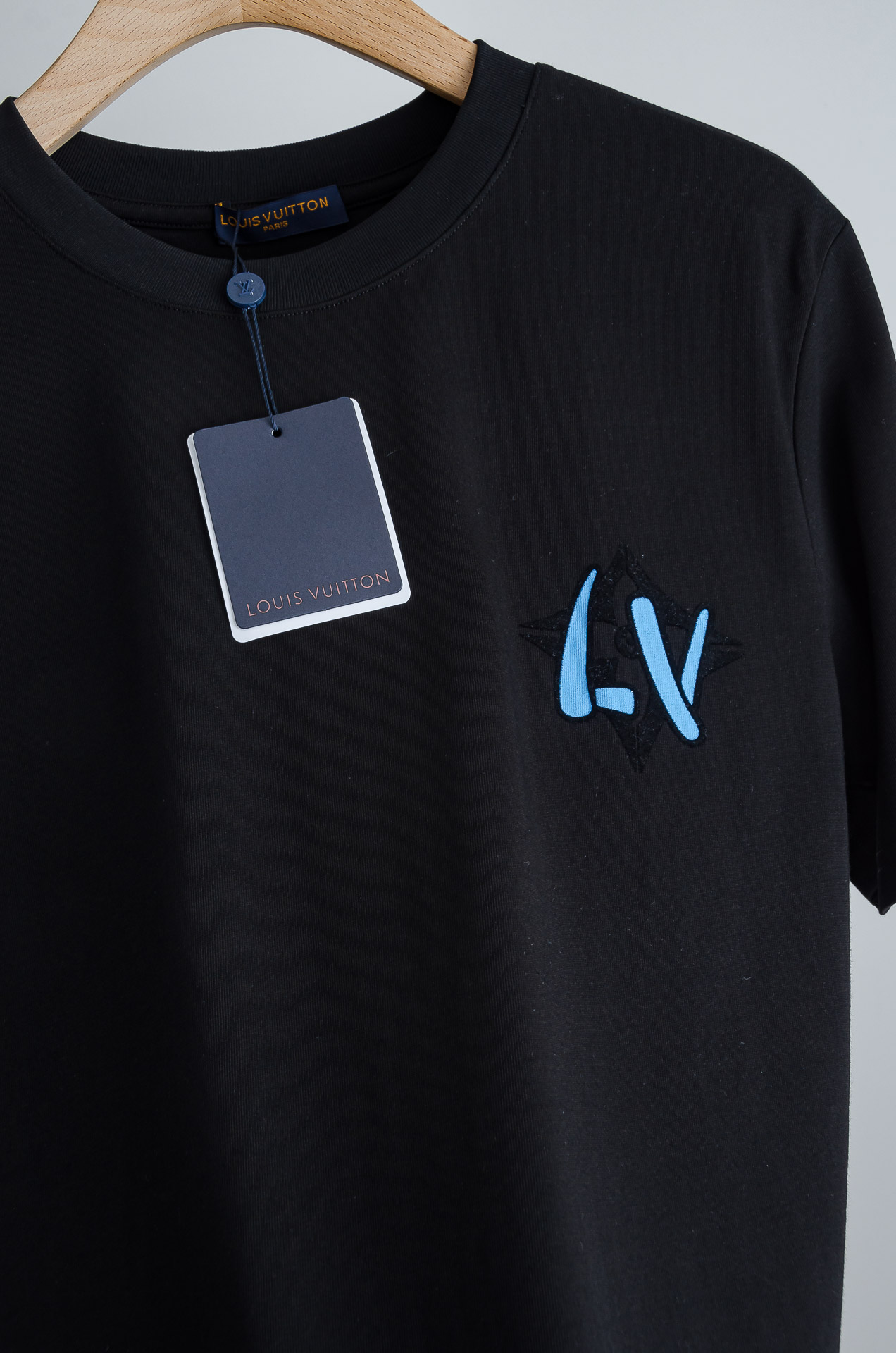 ☀️☀️ LV 2026SS最新客供进口长绒棉立体剪裁男士圆领短袖T恤衫#定织定染100%长绒棉，最大程