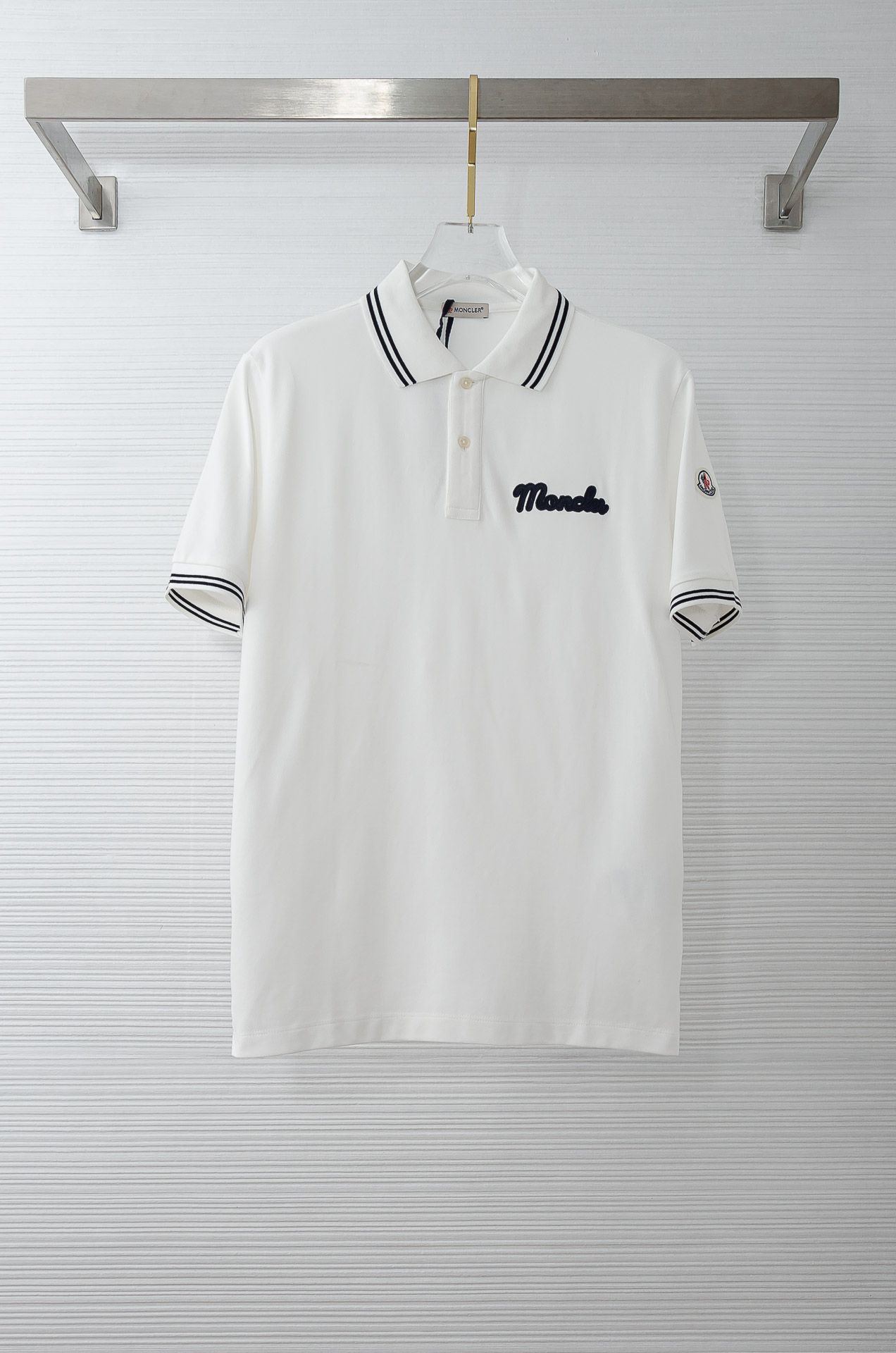 MONC*LER蒙口 2026ss男士商务休闲纯色翻领短袖POLO衫#客供进口100%珠地棉面料，甄选上