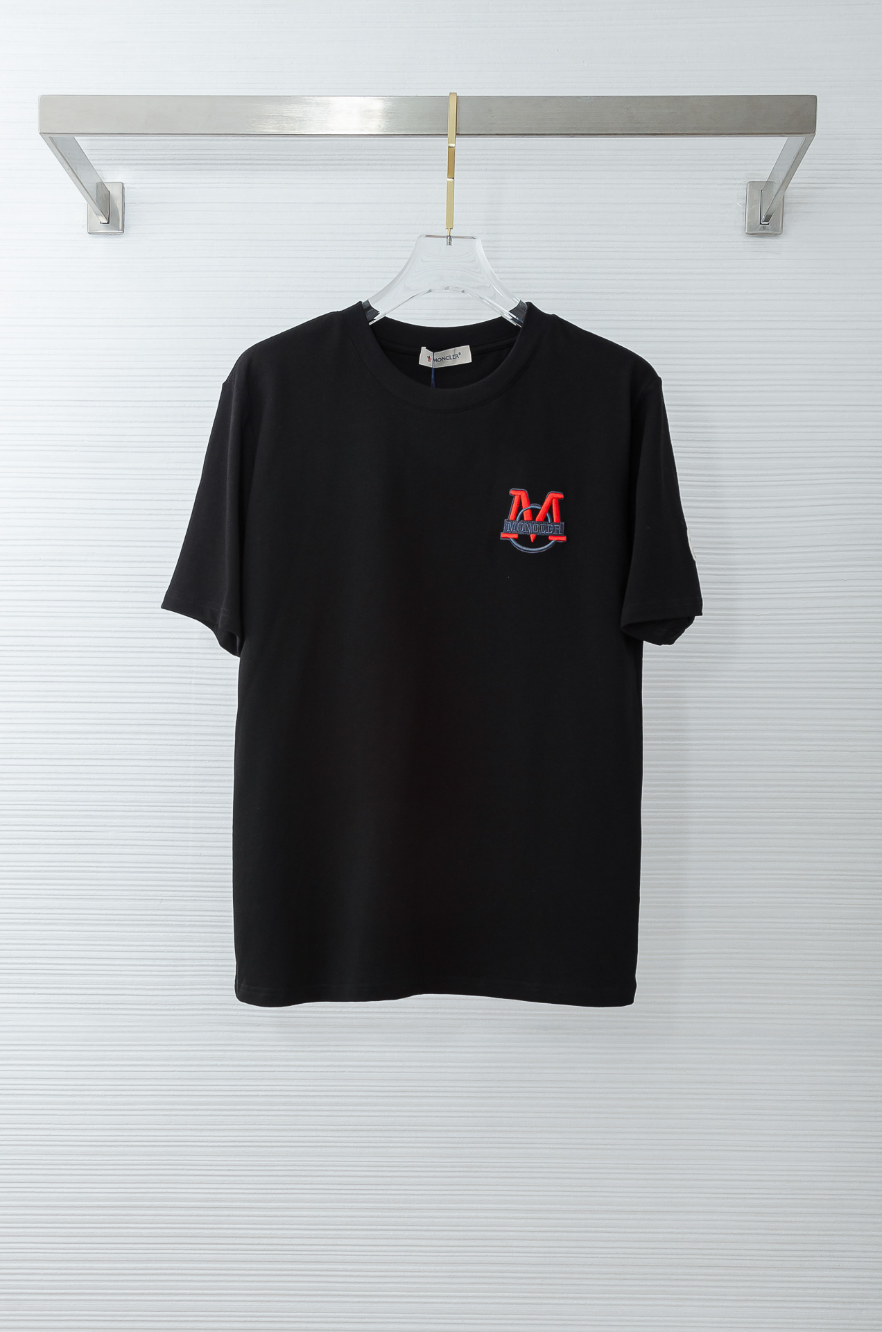 MONCLER蒙口2026SS最新客供进口长绒棉立体剪裁男士圆领短袖T恤衫#定织定染100%长绒棉，最大