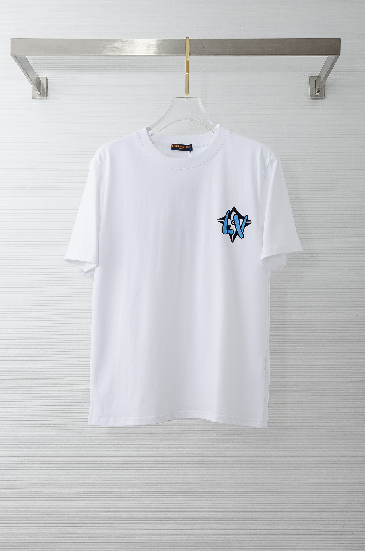 LV 2026SS最新客供进口长绒棉立体剪裁男士圆领短袖T恤衫#定织定染100%长绒棉，最大程度的给你带