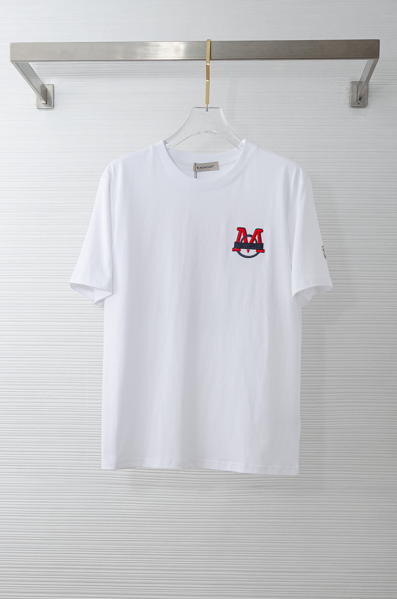 MONCLER蒙口2026SS最新客供进口长绒棉立体剪裁男士圆领短袖T恤衫#定织定染100%长绒棉，最大