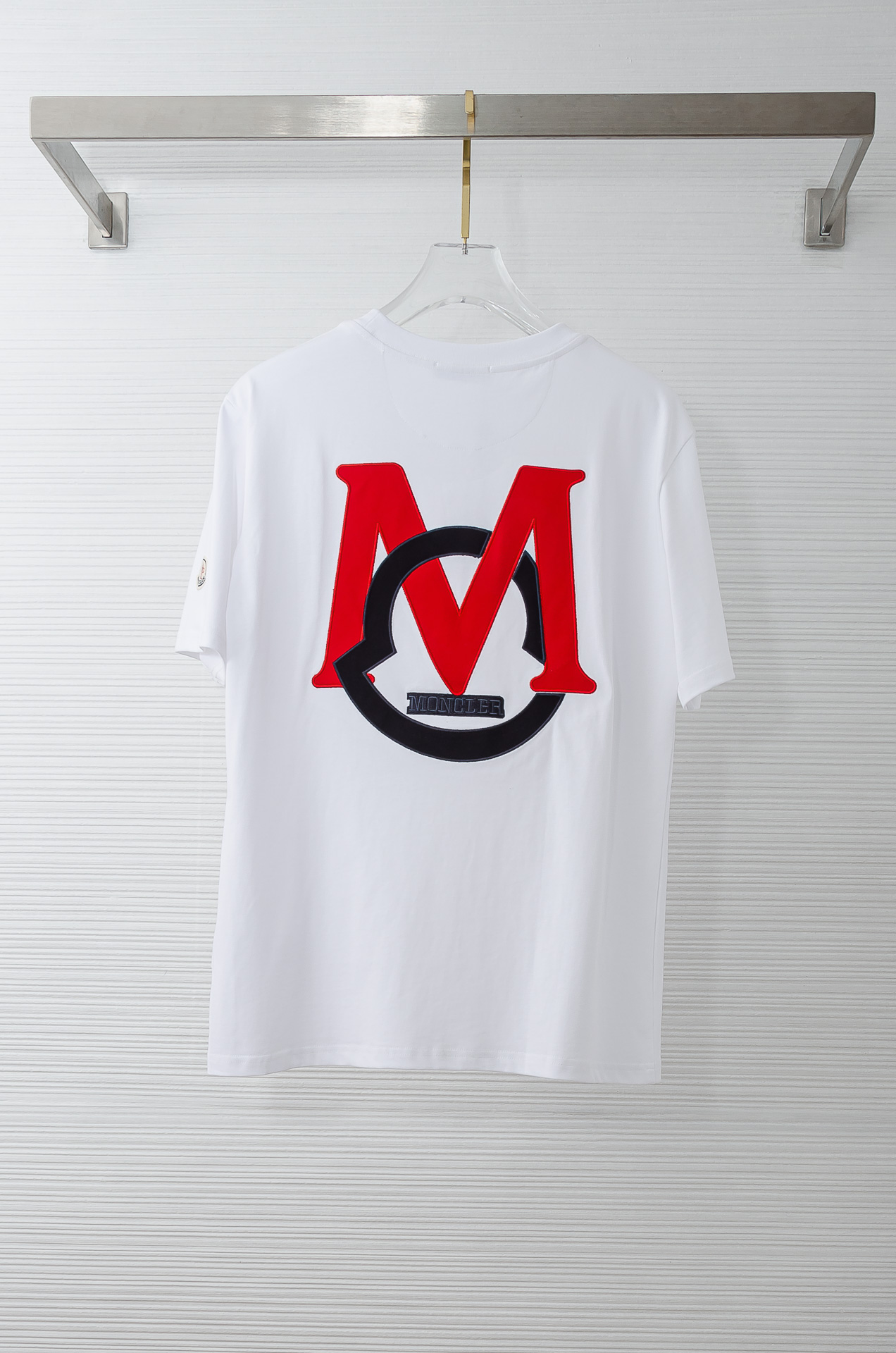 MONCLER蒙口2026SS最新客供进口长绒棉立体剪裁男士圆领短袖T恤衫#定织定染100%长绒棉，最大