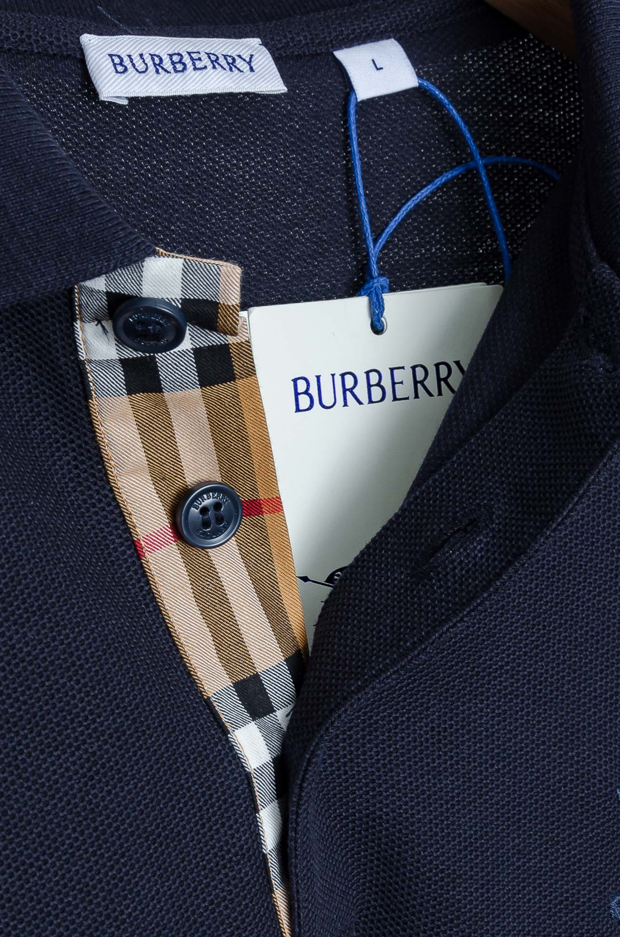 . ☀️☀️ Burberry2026//男士商务休闲纯色翻领短袖POLO衫#客供进口100%珠地棉面料