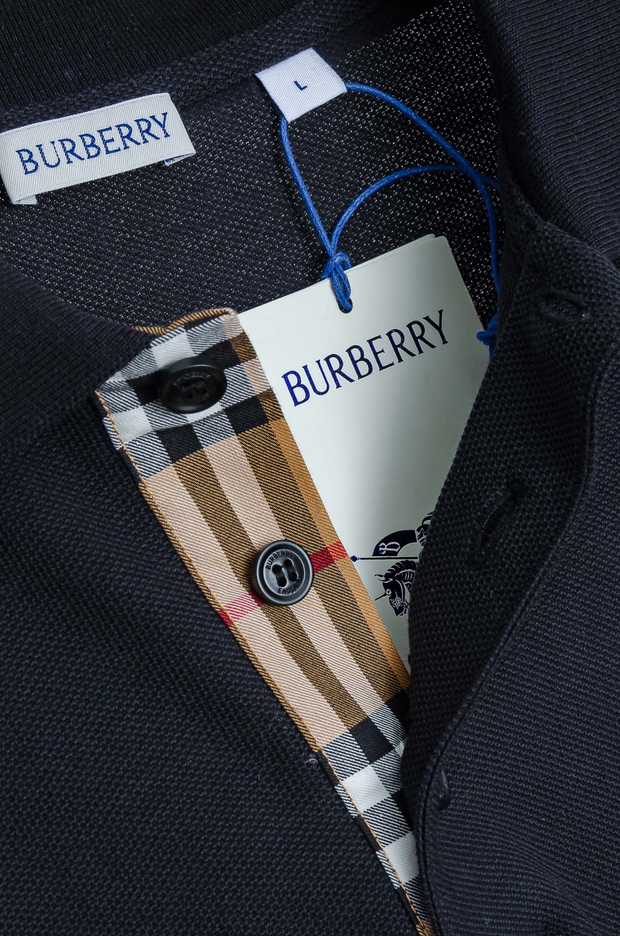 . ☀️☀️ Burberry2026//男士商务休闲纯色翻领短袖POLO衫#客供进口100%珠地棉面料