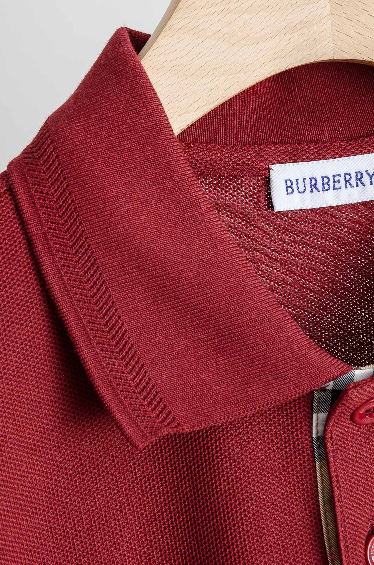 . ☀️☀️ Burberry2026//男士商务休闲纯色翻领短袖POLO衫#客供进口100%珠地棉面料