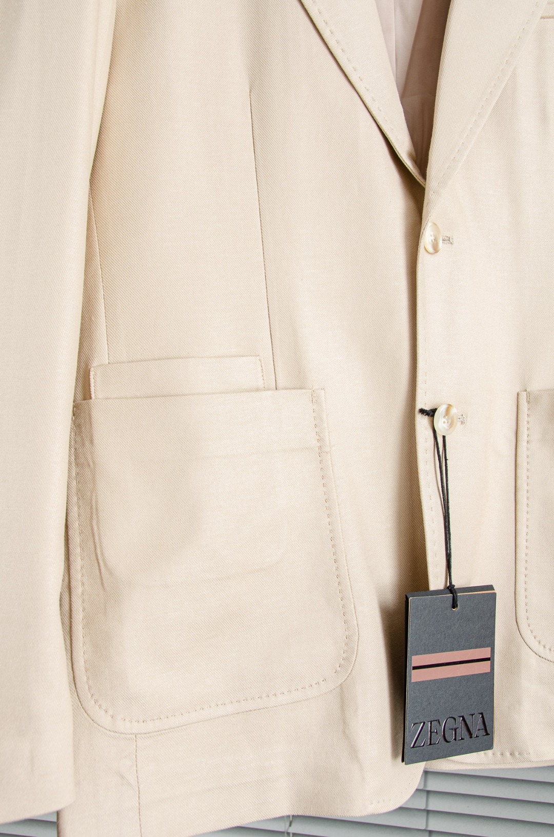 zegna杰尼亚2026ss春夏新品 亚麻混纺面料商务休闲西装#一贯的高品质标准，每一个细节都经过精心打