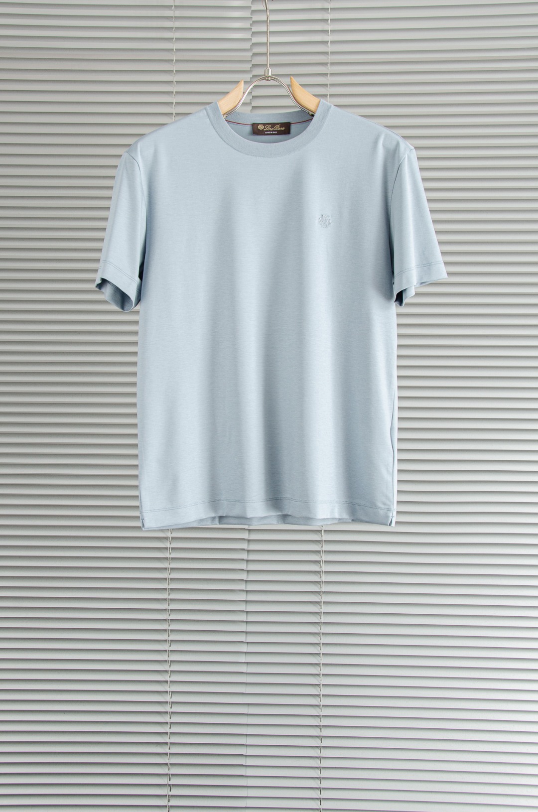 Loro Piana诺悠翩雅26SS夏季新款顶级桑蚕丝面料 男士圆领短袖T恤#这款经由桑蚕丝打造的T桖衫