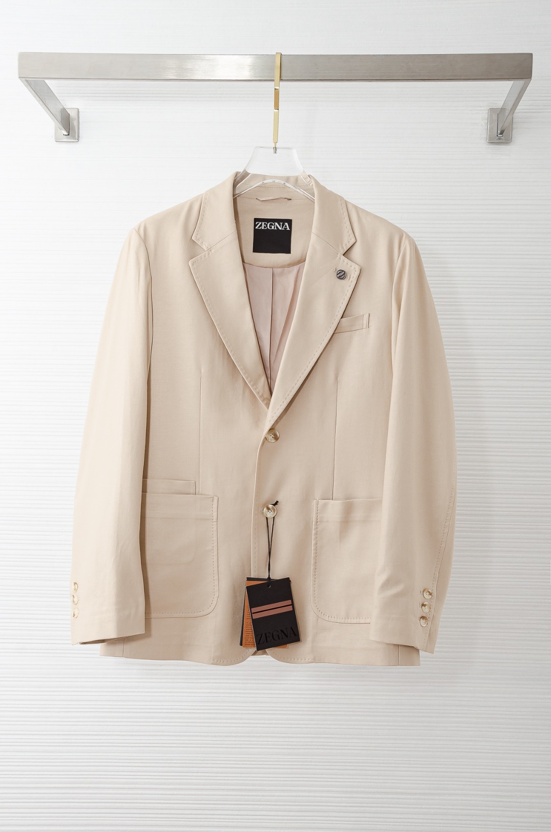 zegna杰尼亚2026ss春夏新品 亚麻混纺面料商务休闲西装#一贯的高品质标准，每一个细节都经过精心打