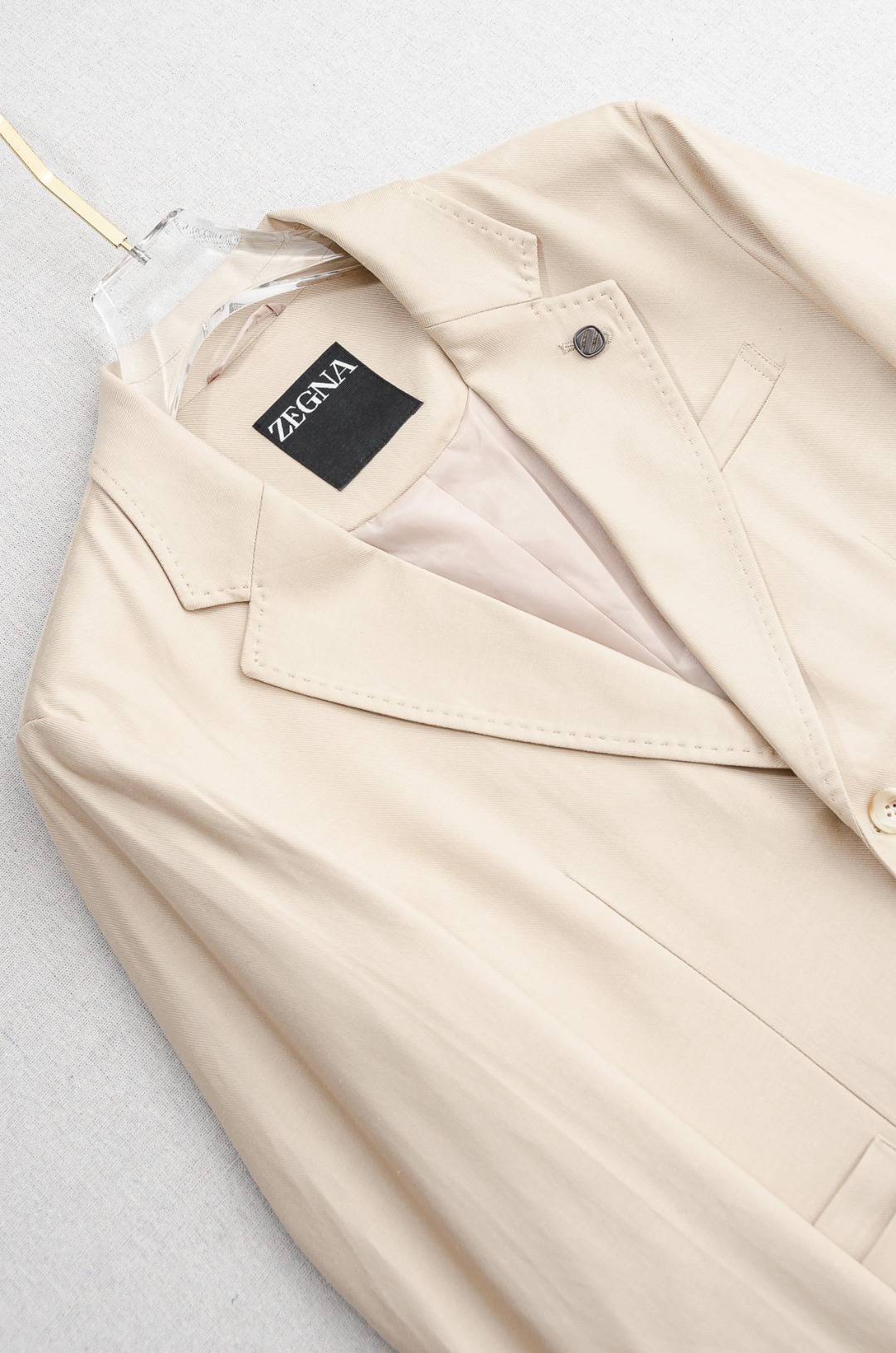 zegna杰尼亚2026ss春夏新品 亚麻混纺面料商务休闲西装#一贯的高品质标准，每一个细节都经过精心打