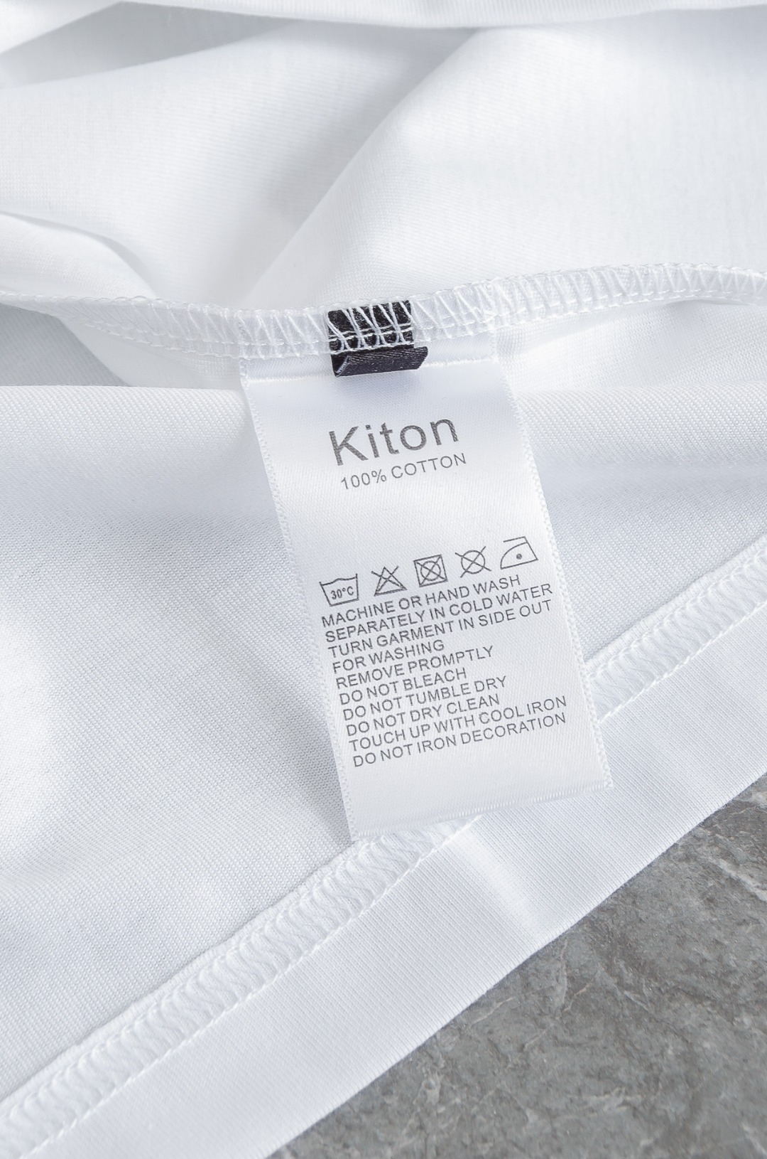 kiton奇顿2026SS最新客供进口长绒棉立体剪裁男士圆领短袖T恤衫#定织定染100%长绒棉，最大程度