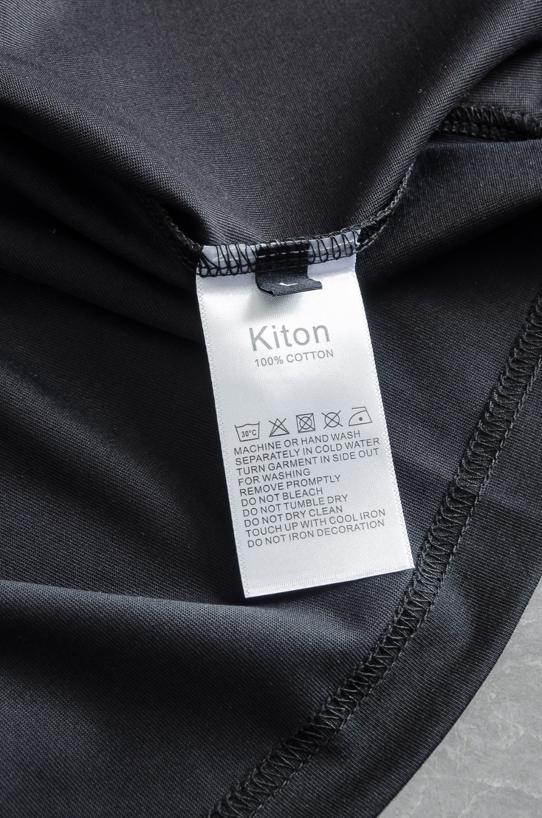 kiton奇顿2026SS最新客供进口长绒棉立体剪裁男士圆领短袖T恤衫#定织定染100%长绒棉，最大程度