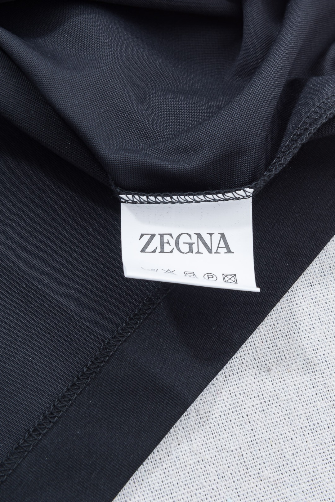 zeg*na杰尼/亚2026SS最新客供进口长绒棉立体剪裁男士圆领短袖T恤衫#定织定染100%长绒棉，最