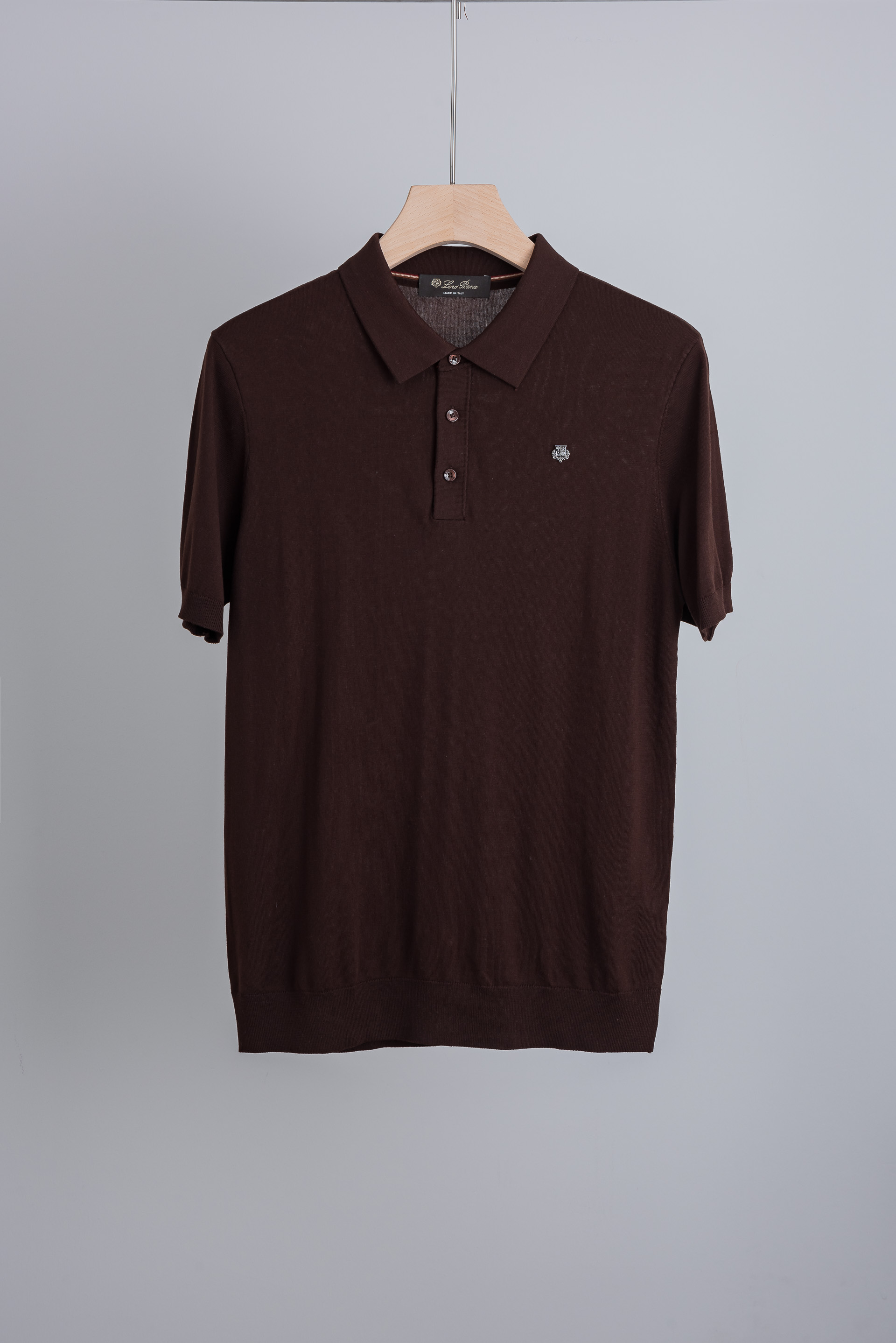 ☀️☀️Loro Piana ss春夏最新男士经典标徽休闲翻领短袖针织衫！一款融合了精湛工艺与高端材质的