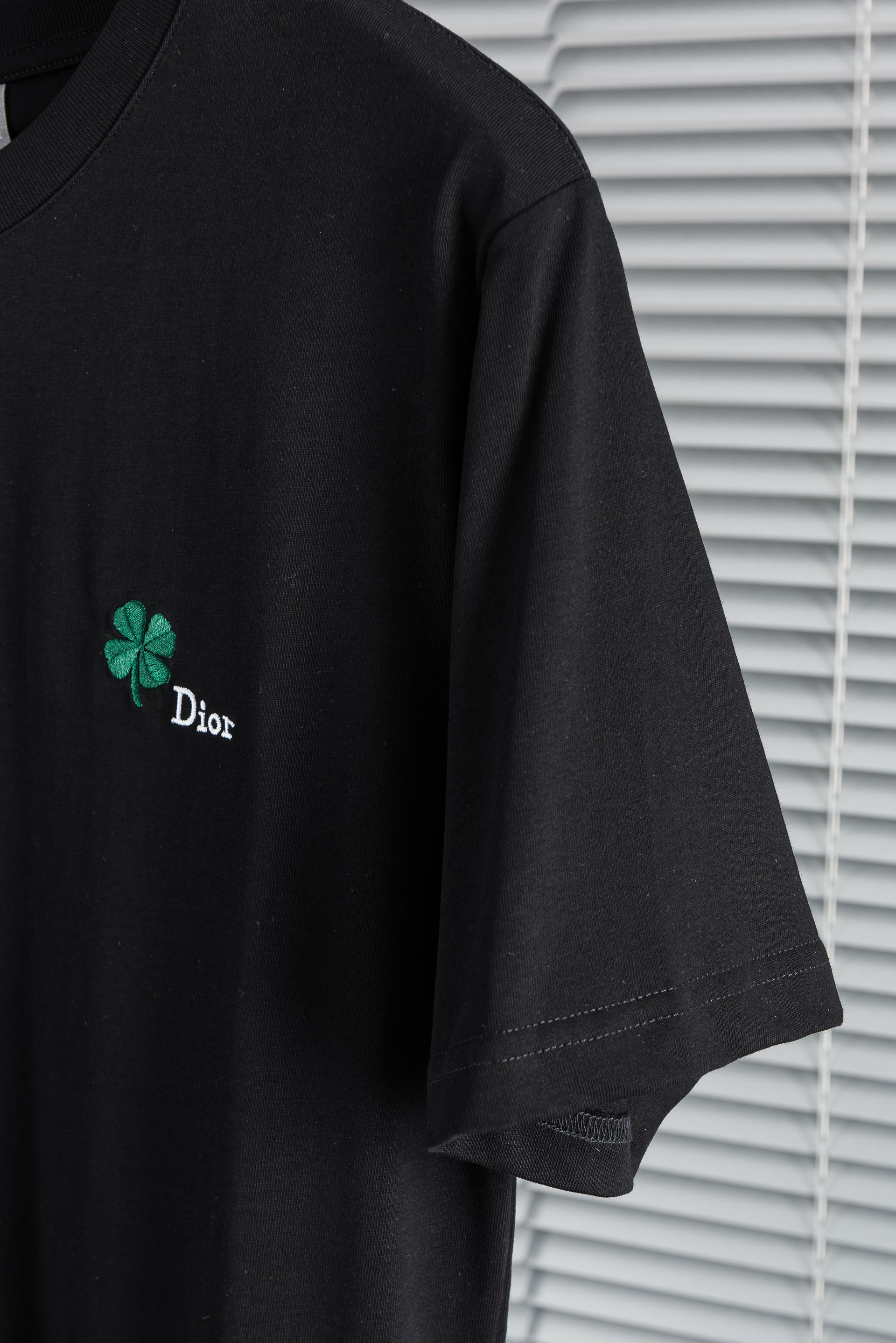 Di*or迪#奥2026SS最新客供进口长绒棉立体剪裁男士圆领短袖T恤衫#定织定染100%长绒棉，最大程