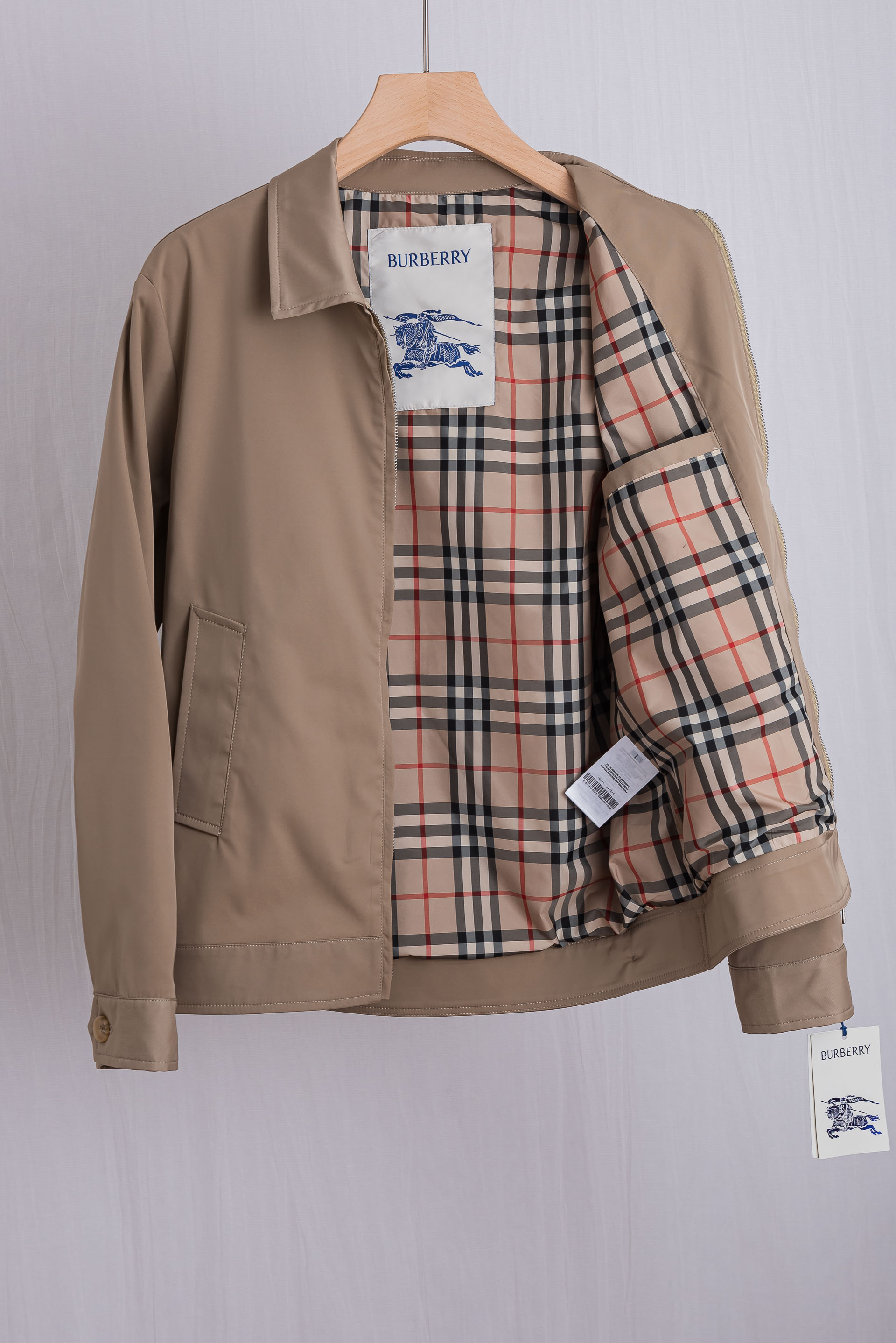 ☀️☀️2026最新 Burbe*rry巴#宝莉 男士翻领夹克外套#经典的哈灵顿（Harrington）