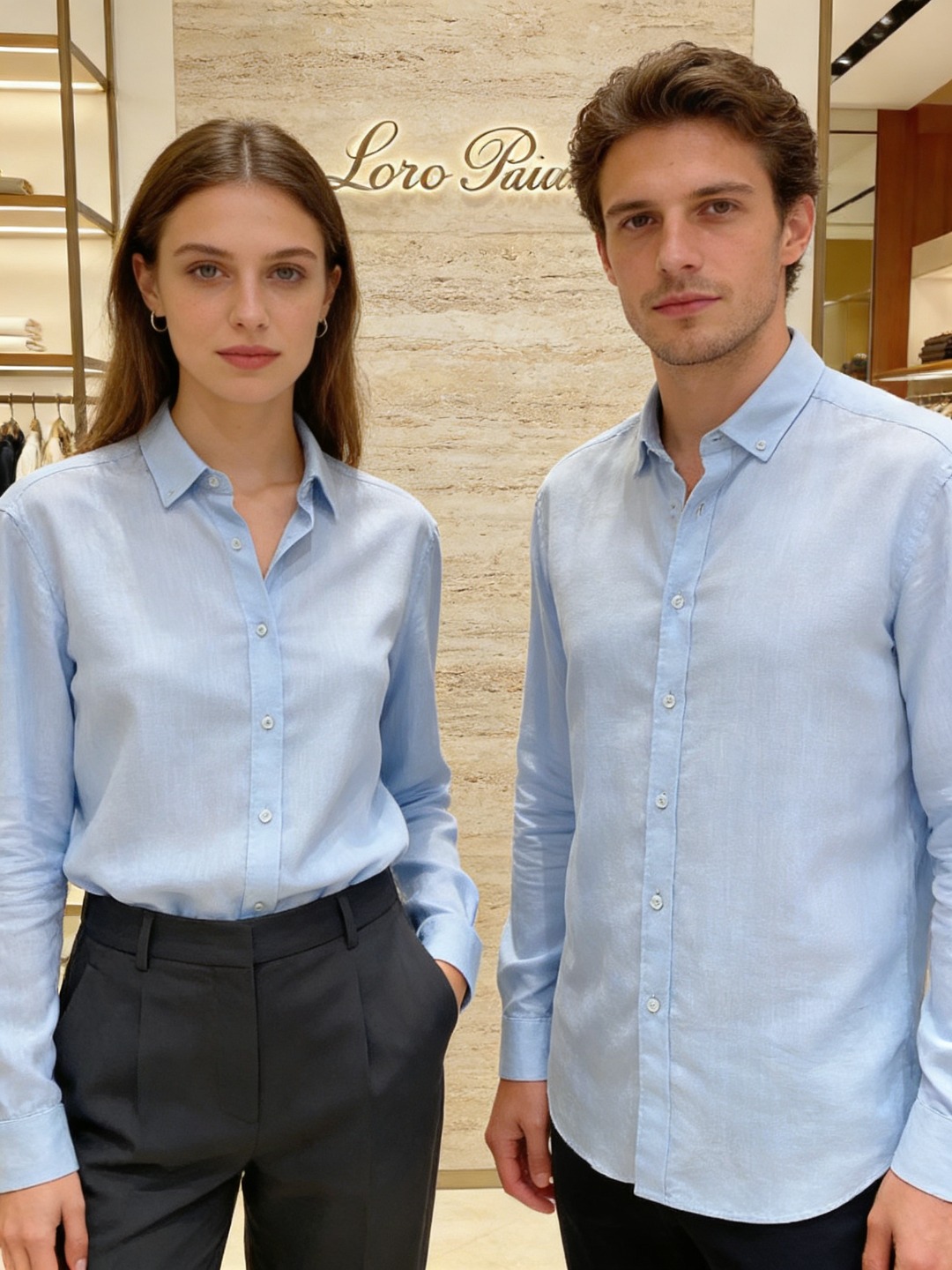 loro Piana 男士2026简约商务休闲长袖衬衫#非常适合追求品质的男士！奢华亚麻面料，亚麻被誉为