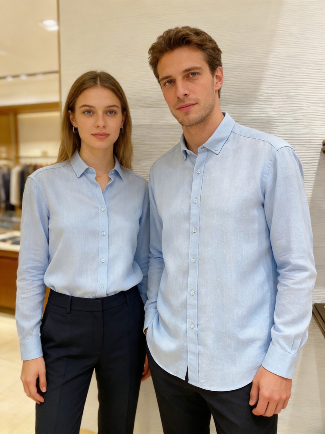 loro Piana 男士2026简约商务休闲长袖衬衫#非常适合追求品质的男士！奢华亚麻面料，亚麻被誉为