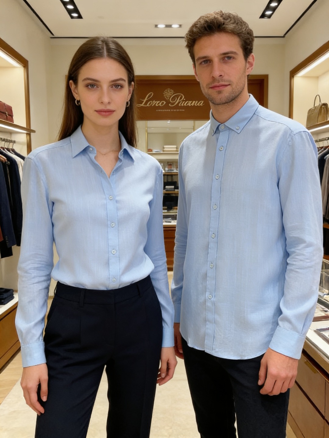 loro Piana 男士2026简约商务休闲长袖衬衫#非常适合追求品质的男士！奢华亚麻面料，亚麻被誉为