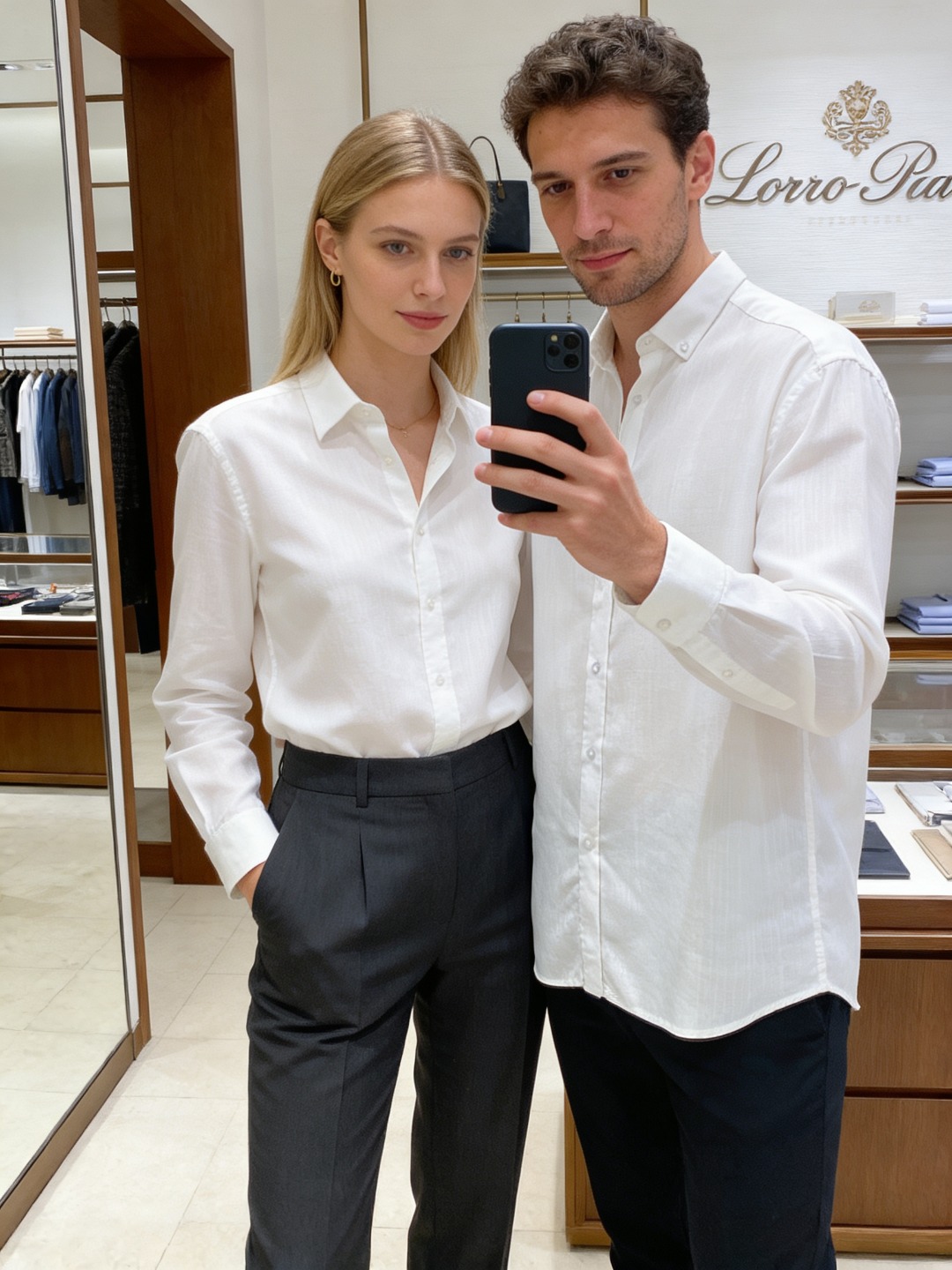 loro Piana 男士2026简约商务休闲长袖衬衫#非常适合追求品质的男士！奢华亚麻面料，亚麻被誉为