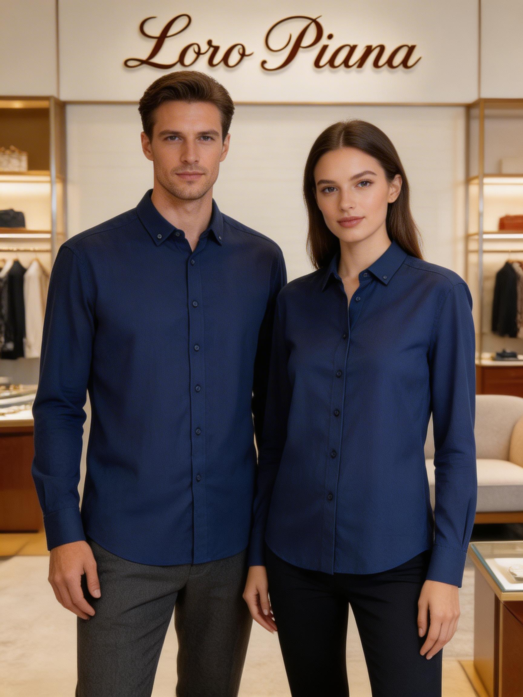loro Piana 男士2026简约商务休闲长袖衬衫#非常适合追求品质的男士！奢华亚麻面料，亚麻被誉为