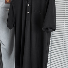 Loro Piana2026SS客供精梳棉+再生纤维素纤维网眼珠地丝光处理丝滑透气凉爽定织翻领男士商务休 Loro Piana2026SS客供精梳棉+再生纤维素纤维网眼珠地丝光处理丝滑透气凉爽定织翻领男士商务休