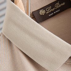 Loro Piana2026SS客供精梳棉+再生纤维素纤维网眼珠地丝光处理丝滑透气凉爽定织翻领男士商务休 Loro Piana2026SS客供精梳棉+再生纤维素纤维网眼珠地丝光处理丝滑透气凉爽定织翻领男士商务休