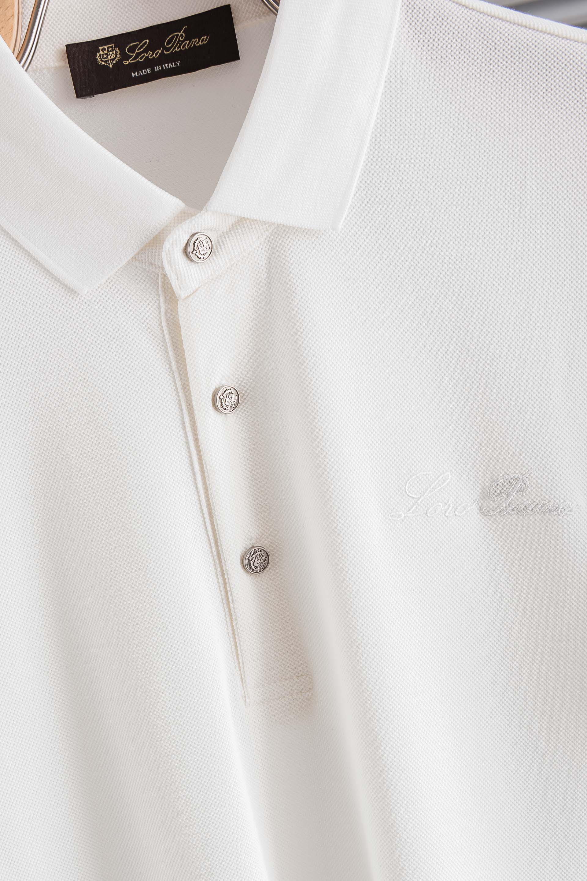 Loro Piana2026SS客供精梳棉+再生纤维素纤维网眼珠地丝光处理丝滑透气凉爽定织翻领男士商务休 Loro Piana2026SS客供精梳棉+再生纤维素纤维网眼珠地丝光处理丝滑透气凉爽定织翻领男士商务休