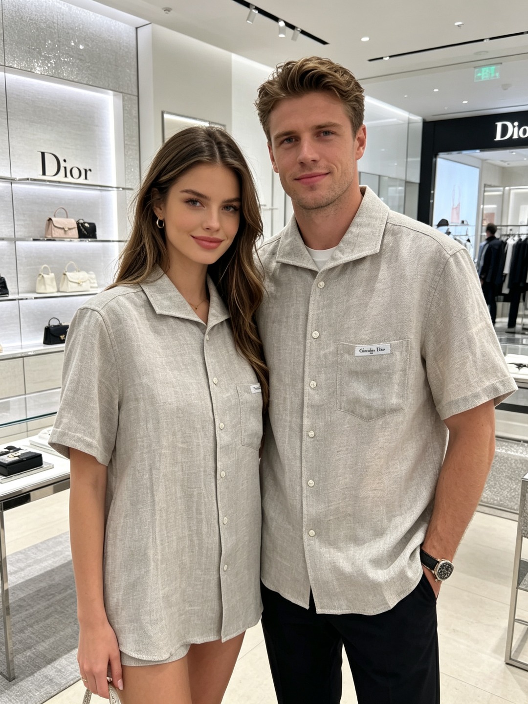 dior.男士2026SS假日风休闲衬衫#非常适合追求品质的男士！客供亚麻+蚕丝面料，亚麻被誉为“天然纤