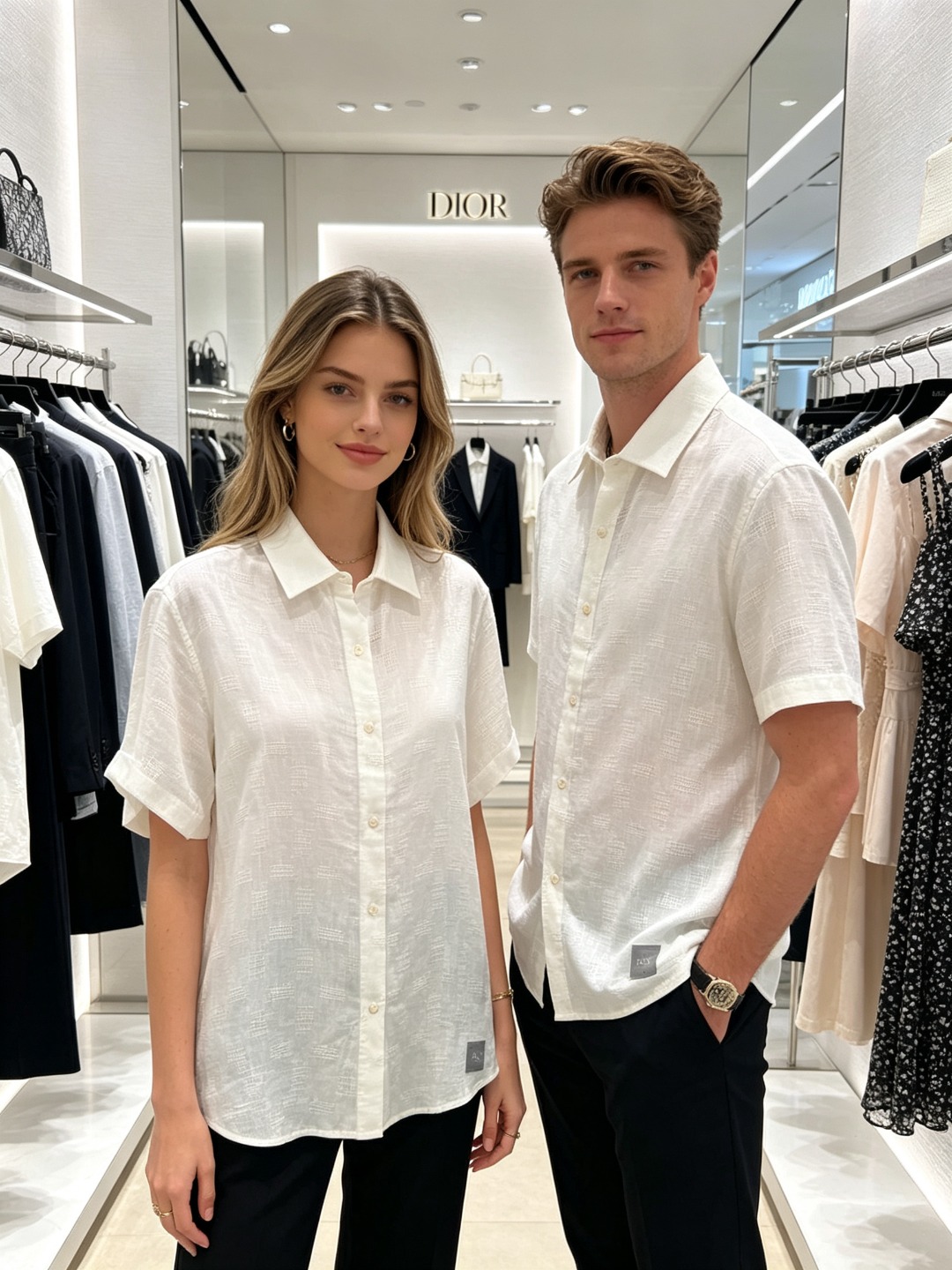 dior.男士2026SS假日风休闲衬衫#非常适合追求品质的男士！客供亚麻+蚕丝面料，亚麻被誉为“天然纤